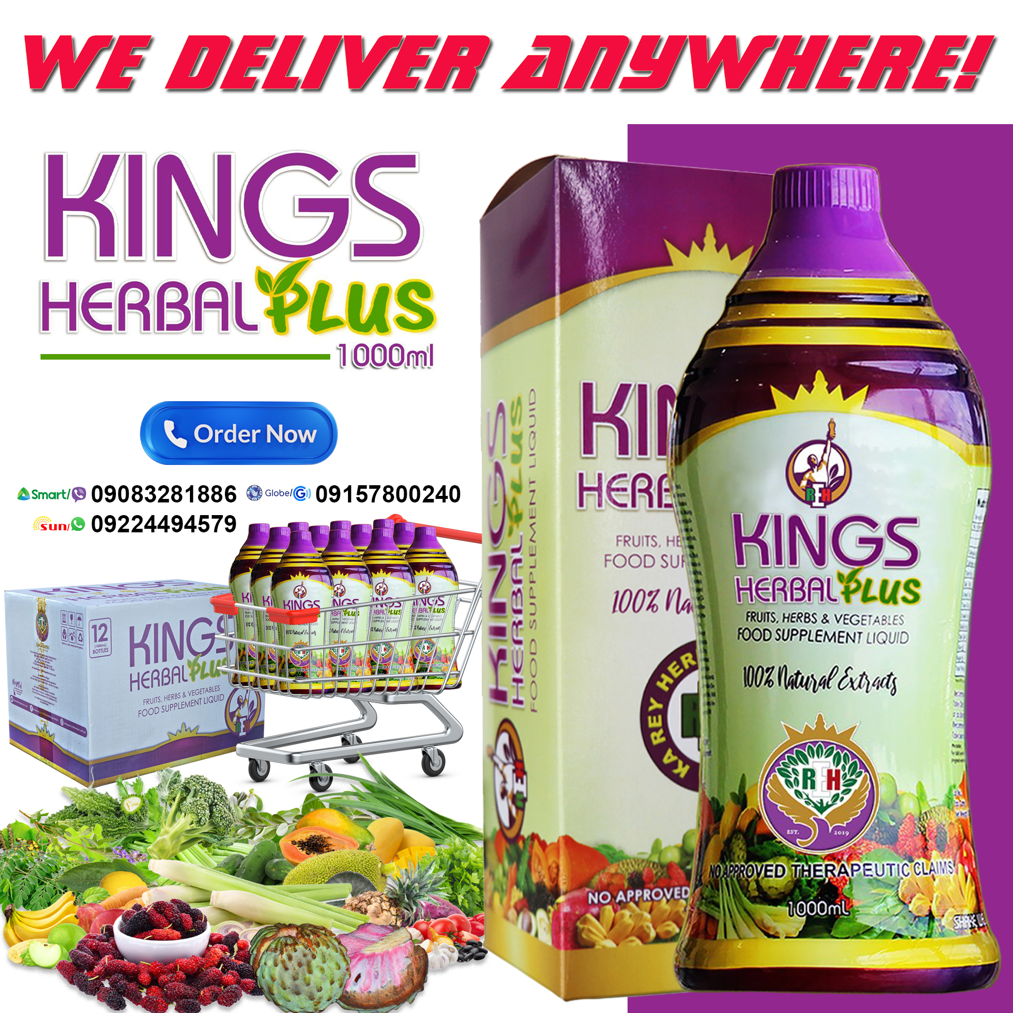 REH Herbal Online Facebook ad: KINGS Herbal Plus 1000ml