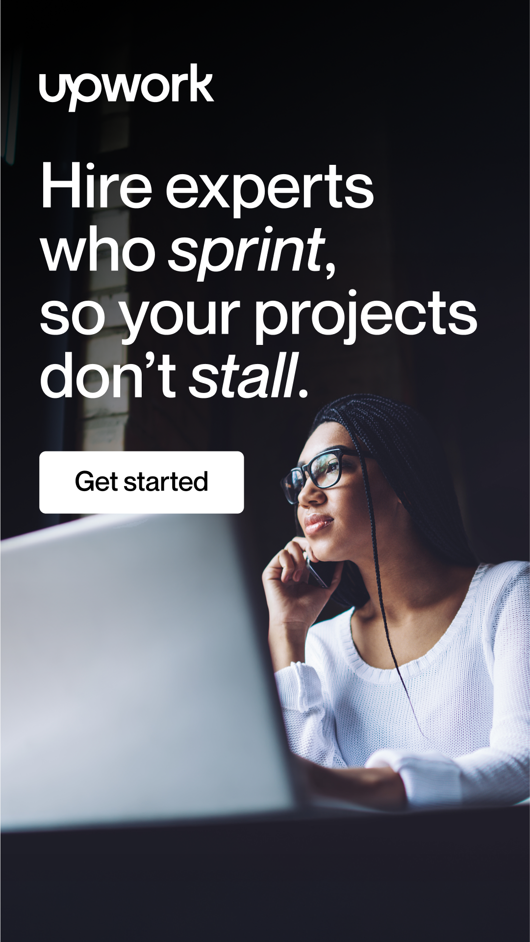 Upwork Facebook ad