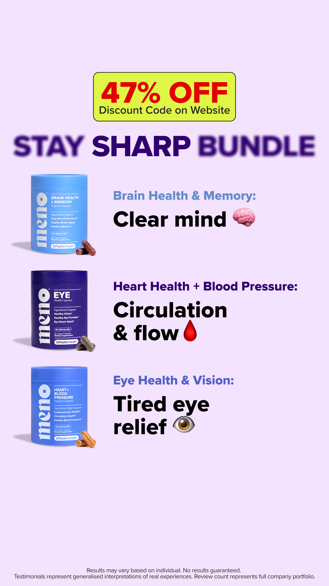 MENO Vitamins Facebook ad