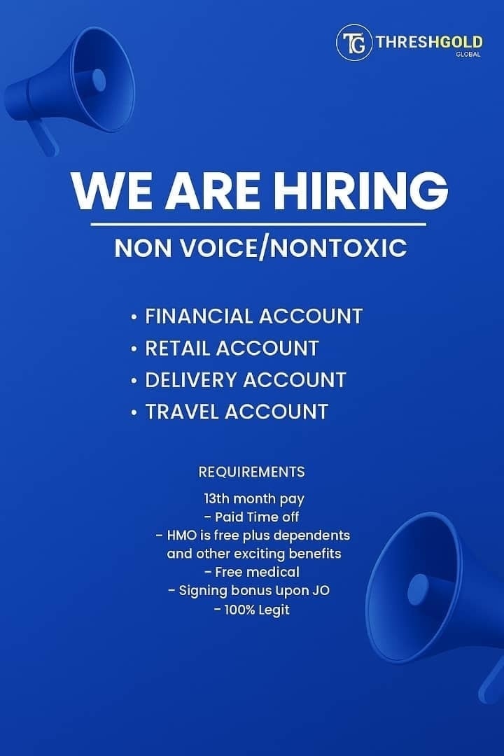 Treshgold signature Facebook ad: MASSIVE HIRING THIS FEBRUARY/MARCH