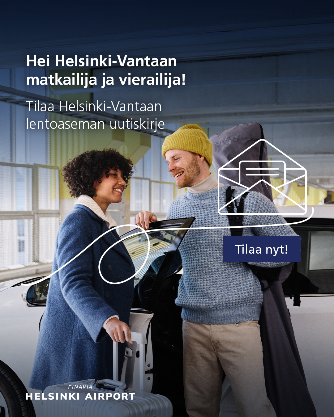 Helsinki Airport Facebook ad