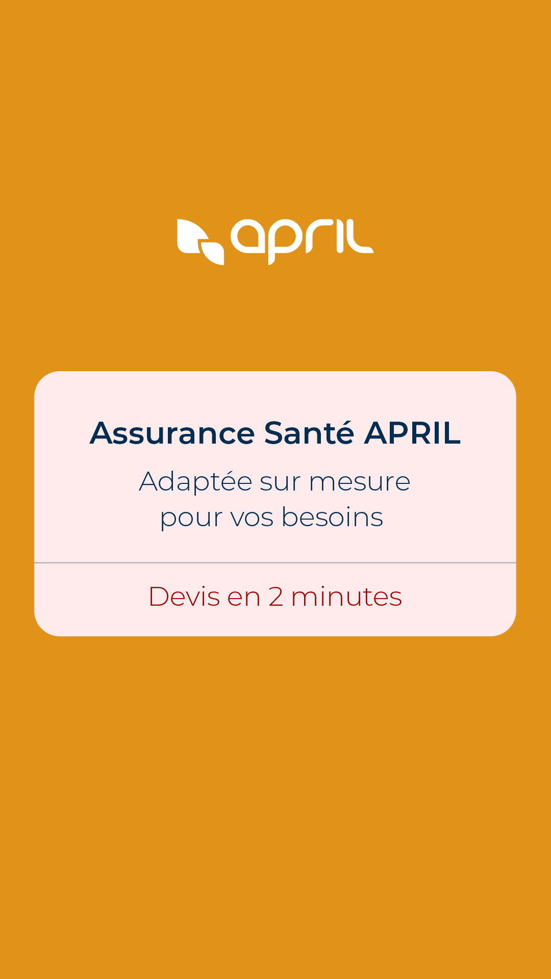 APRIL Facebook ad