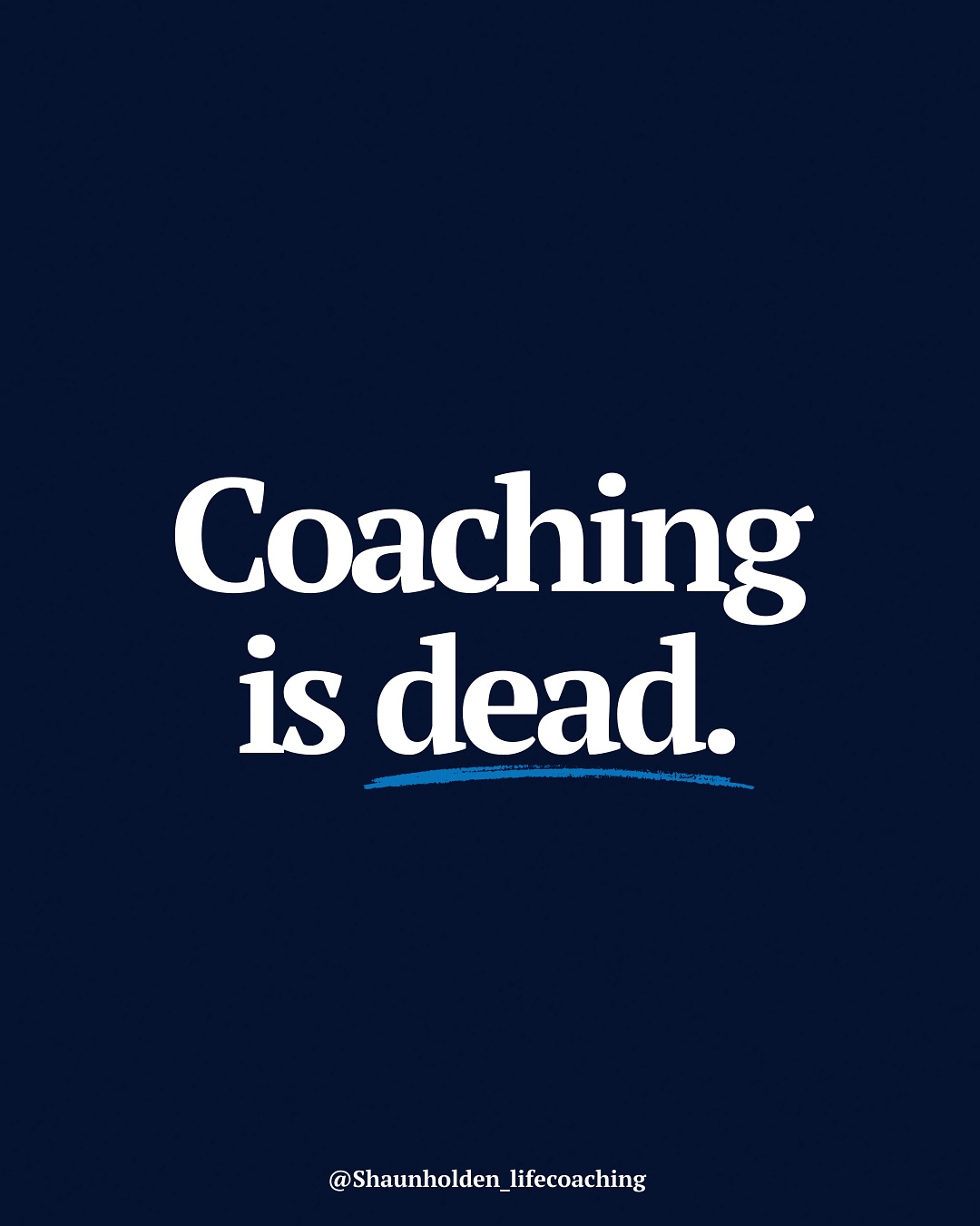 Shaun Holden Life Coaching Ltd Facebook ad