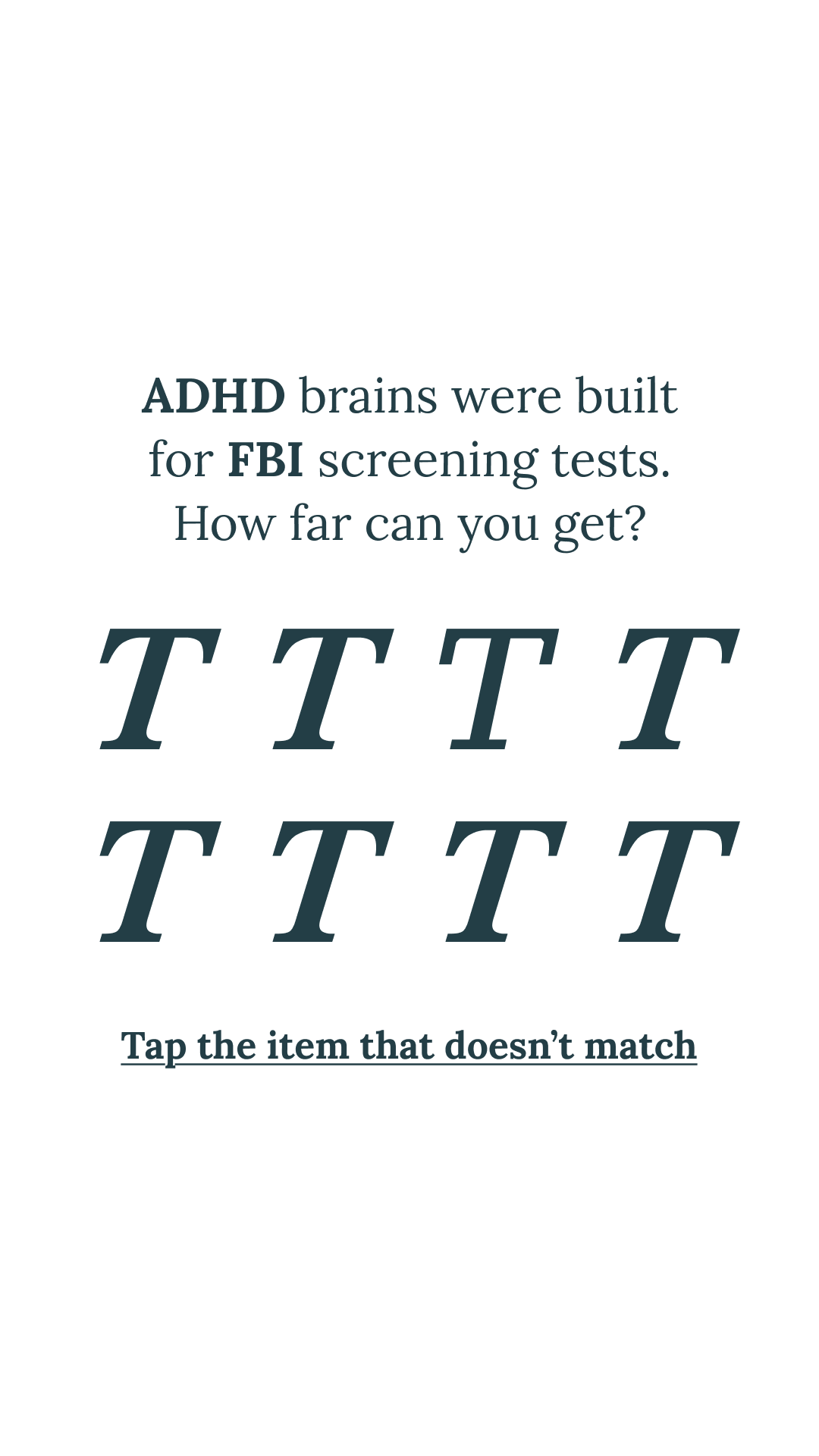 Brain Health Check Facebook ad