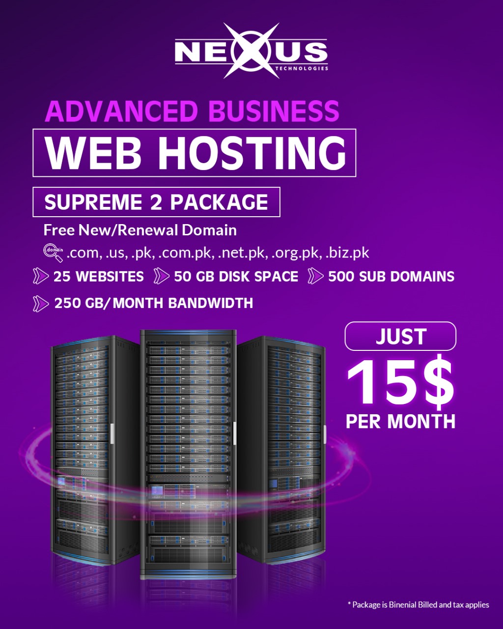 Nexus Technologies Facebook ad