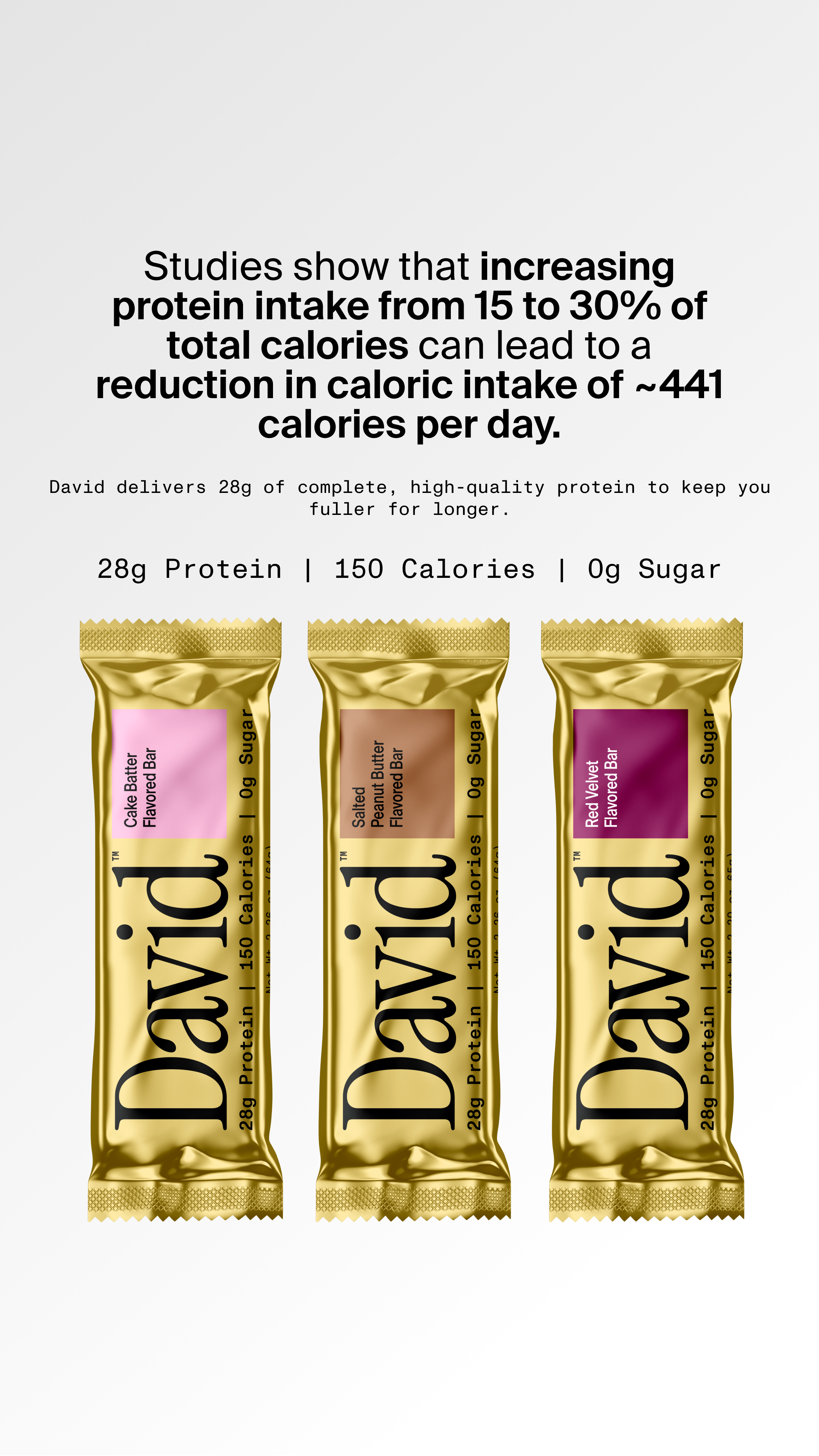 David Protein Facebook ad