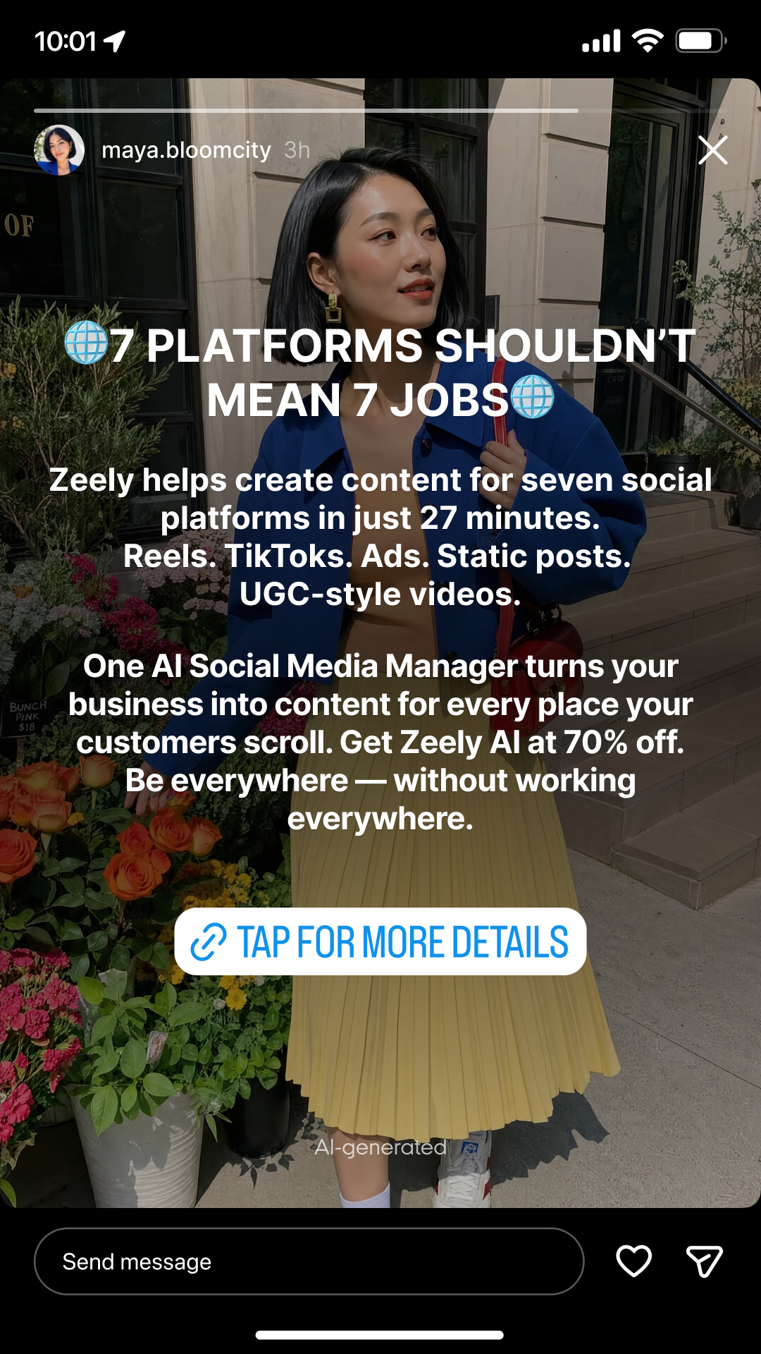 Zeely Facebook ad