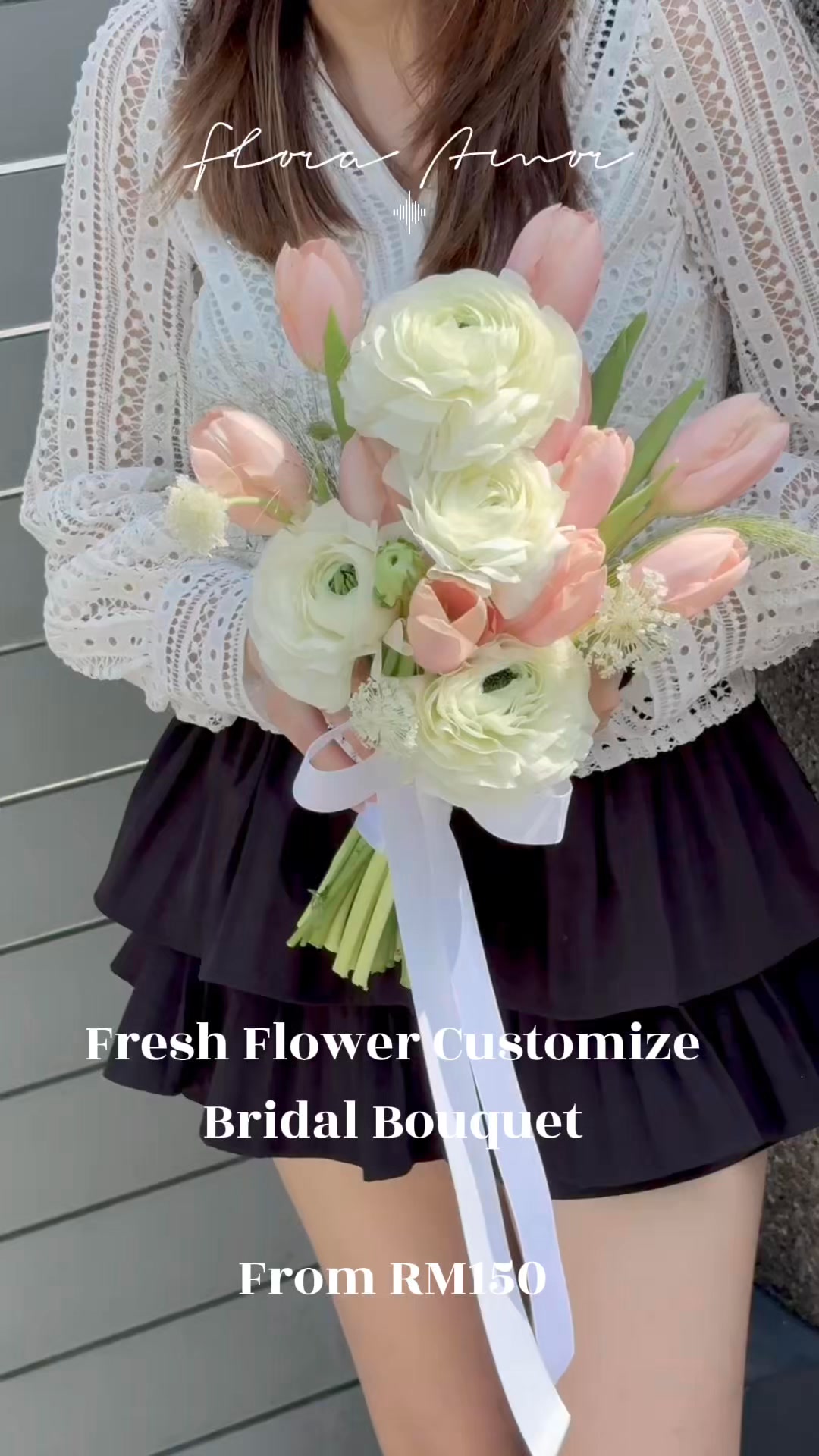 Flora Amor Facebook ad: 专属新娘手捧花定制 | Bridal Bouquet Klang Valley