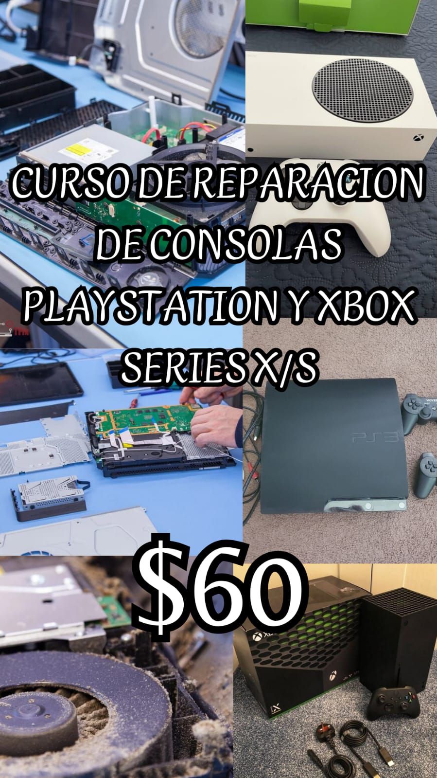 Planeta Digital Facebook ad: CURSO DE REPARACION DE CONSOLAS PLAYSTATION PS1,2,3,4,5 PSP…