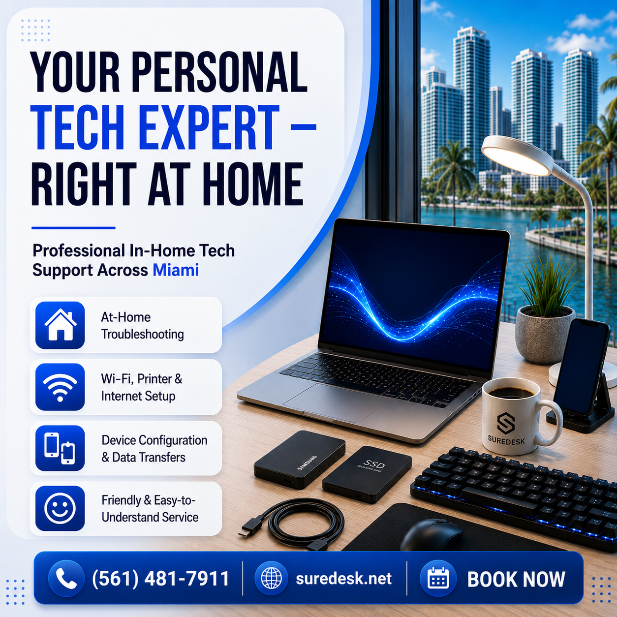 Sure Desk Facebook ad