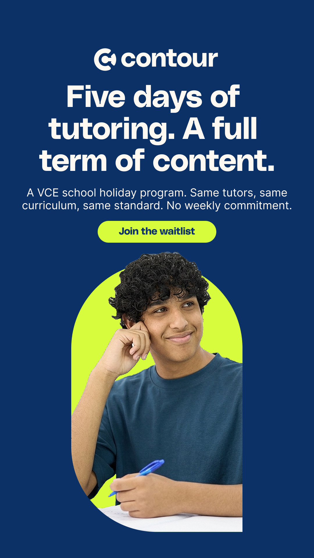 Contour Education Facebook ad