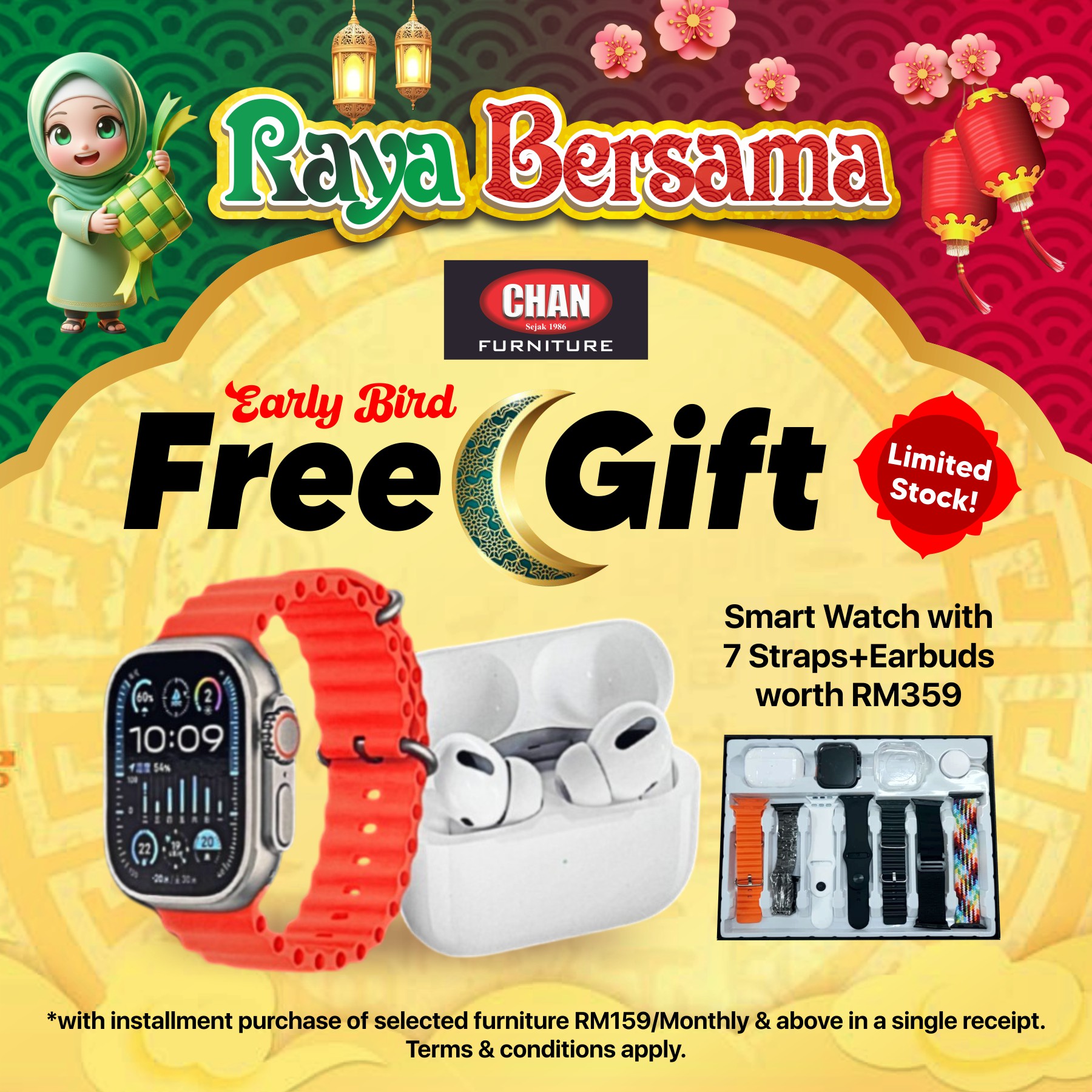 Chan Furniture - Sabah Facebook ad: ๐๐๐๐๐๐๐ ๐๐๐๐ ๐๐๐๐ Sambut Syawal tahun iniโฆ
