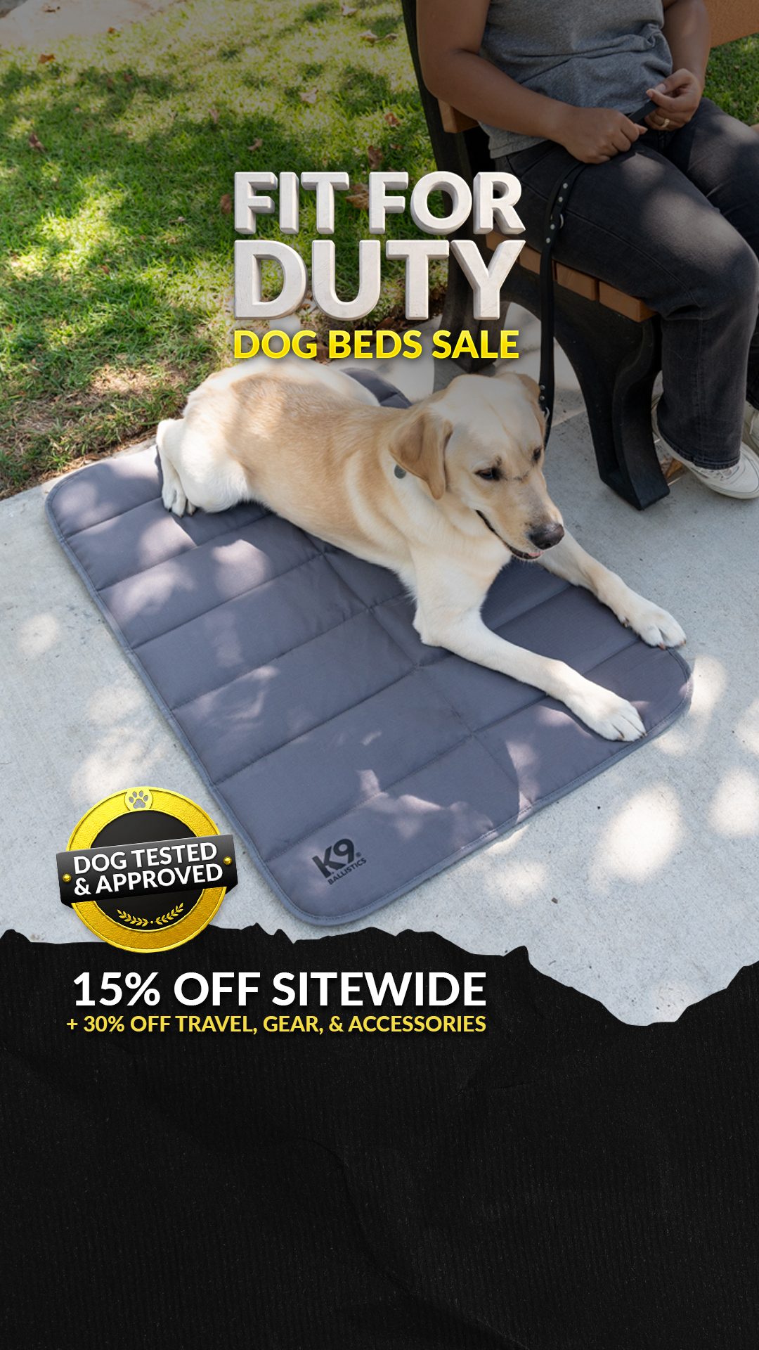 K9 Ballistics Dog Beds Facebook ad