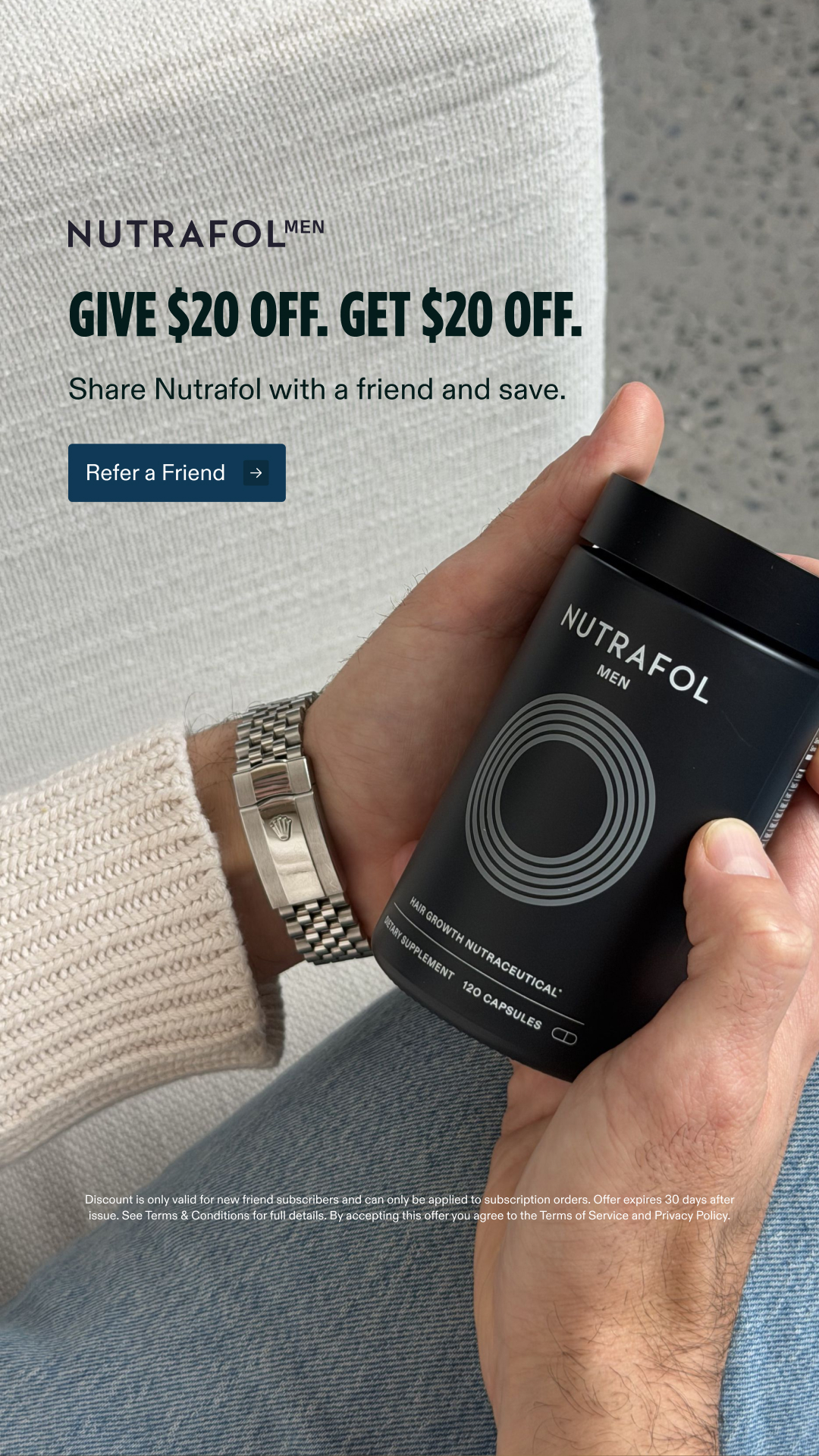 Nutrafol Men Facebook ad