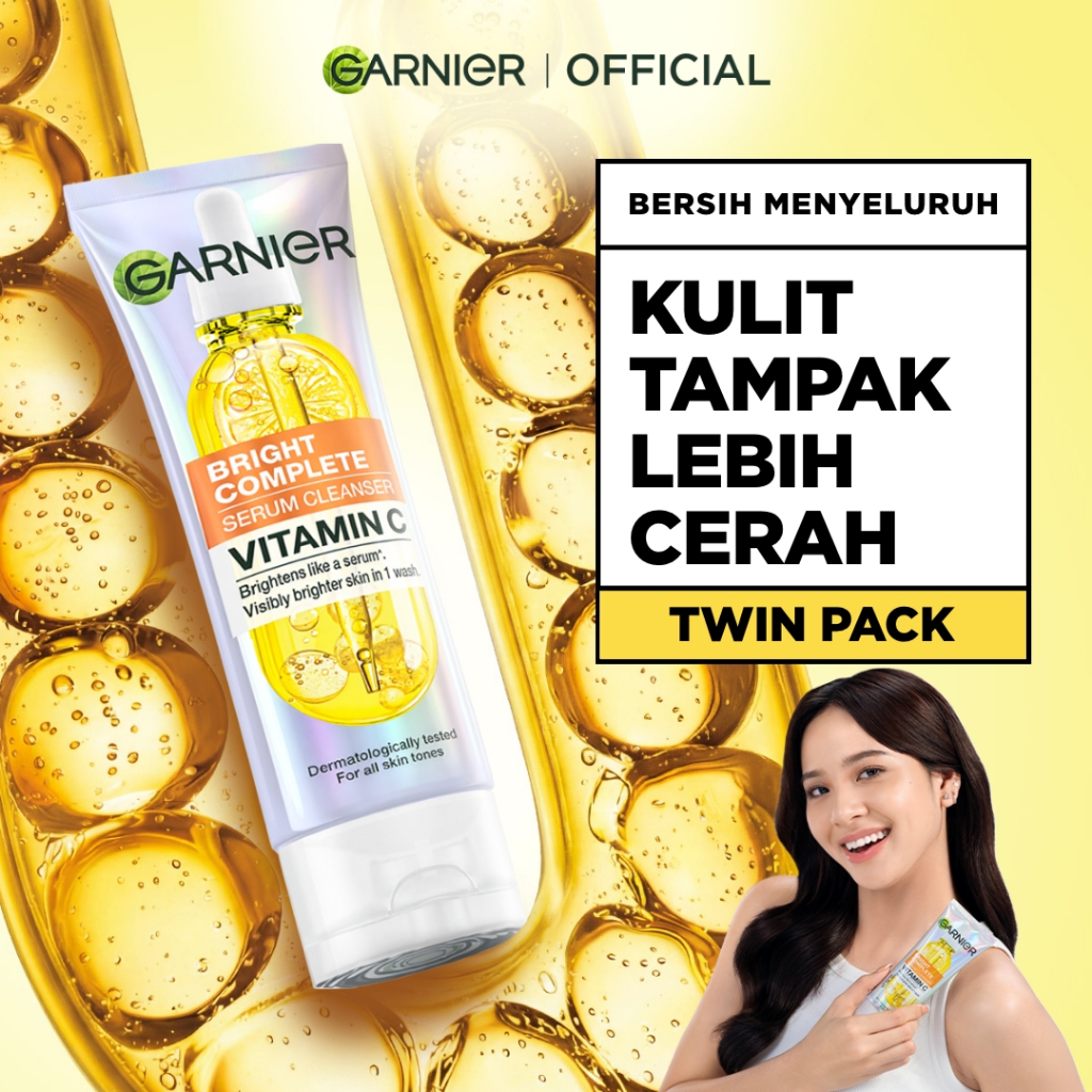 Garnier Facebook ad: HAH?! cuma 1x cuci muka, langsung 2 tingkat…