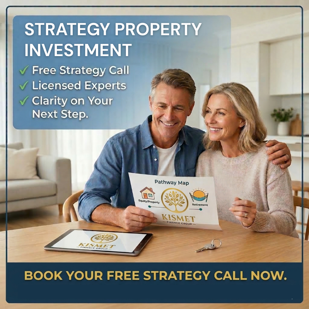 Kismet Finance Group Facebook ad: Book Your Free Strategy Property Investment Call Now