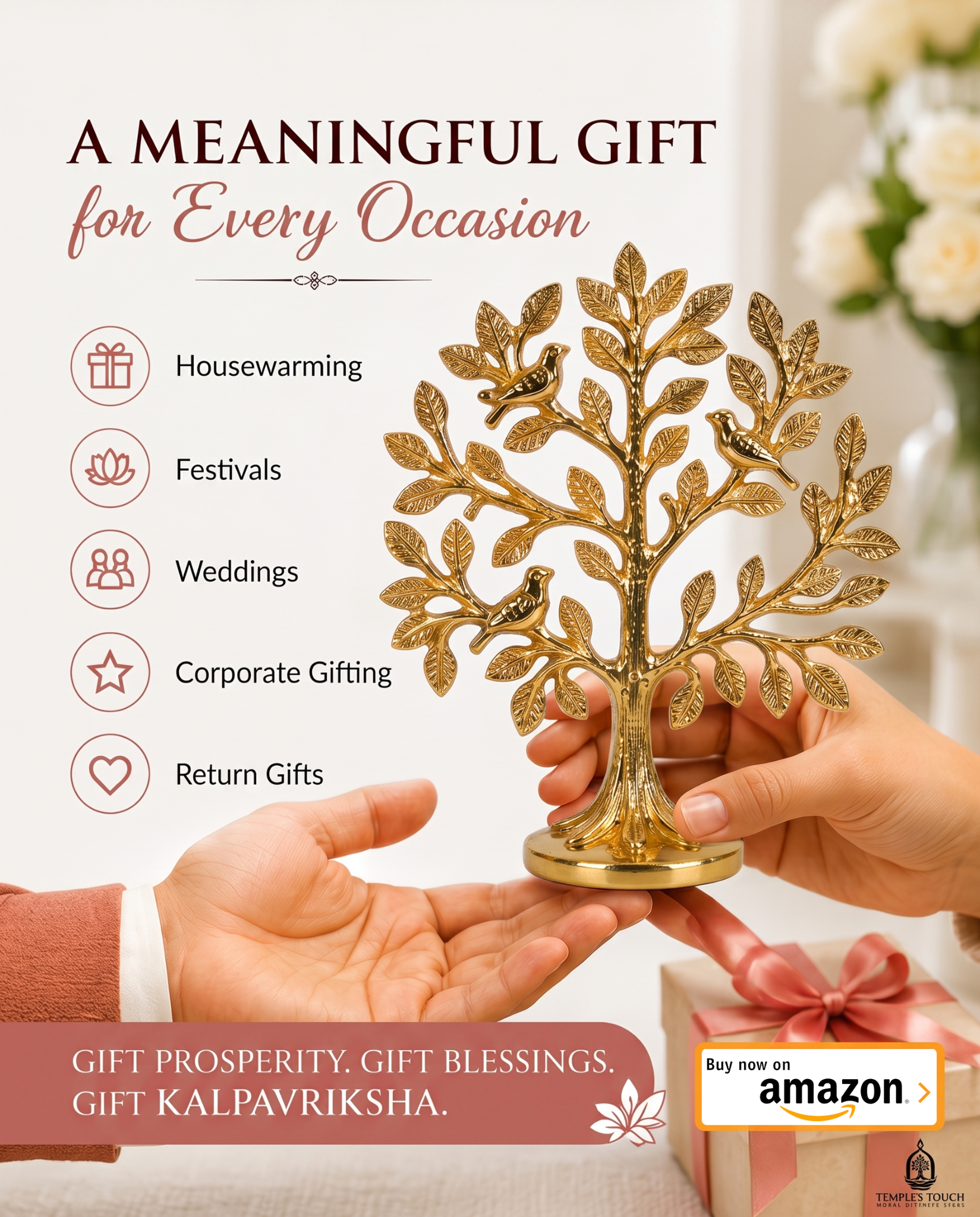 Temple's Touch Facebook ad: 200₹ OFF - Limited Time Only!