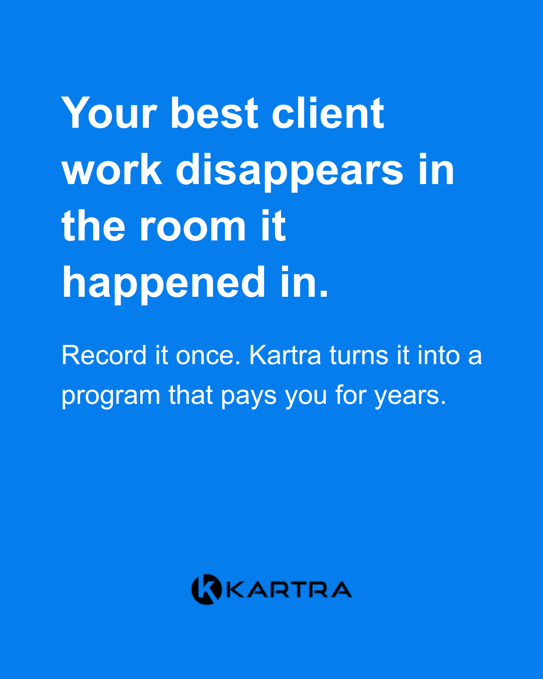 Kartra Facebook ad
