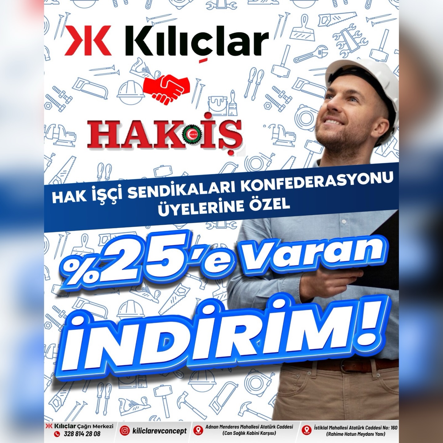 Kılıçlar Ev Concept Facebook ad: HAK-İŞ Konfederasyonu üyelerine özel ayrıcalıklar sizleri…