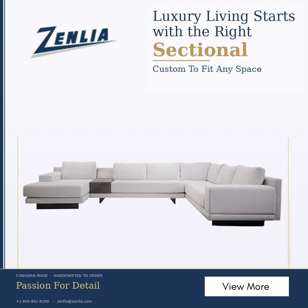 Zenlia Home Store Facebook ad: Every piece of furniture tells a story.