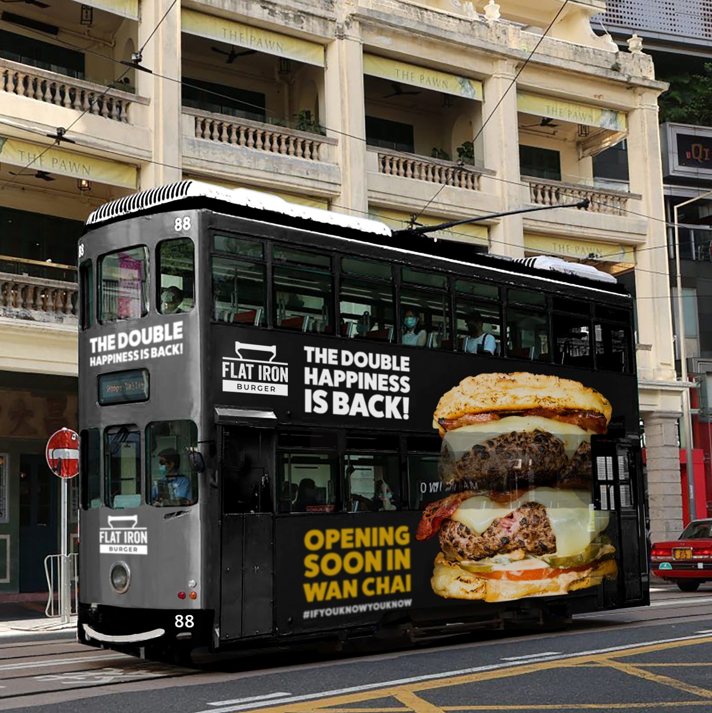 Flat Iron Burger Facebook ad
