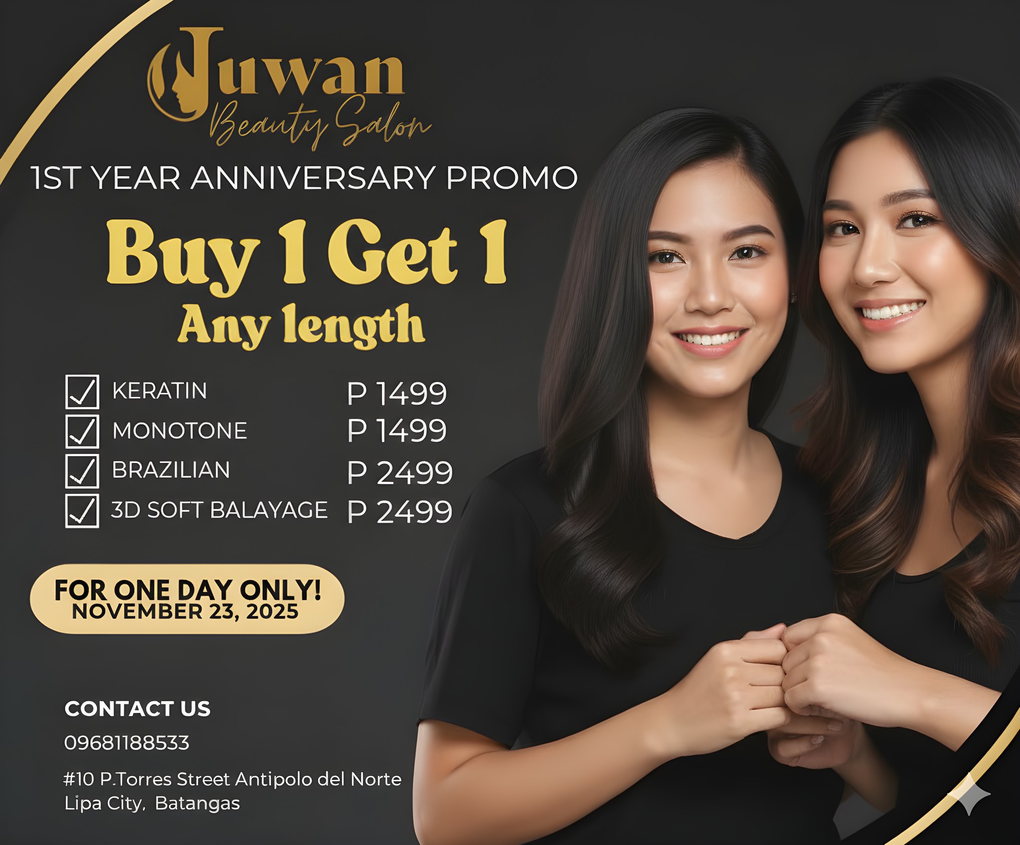 Juwan Beauty Salon Facebook ad