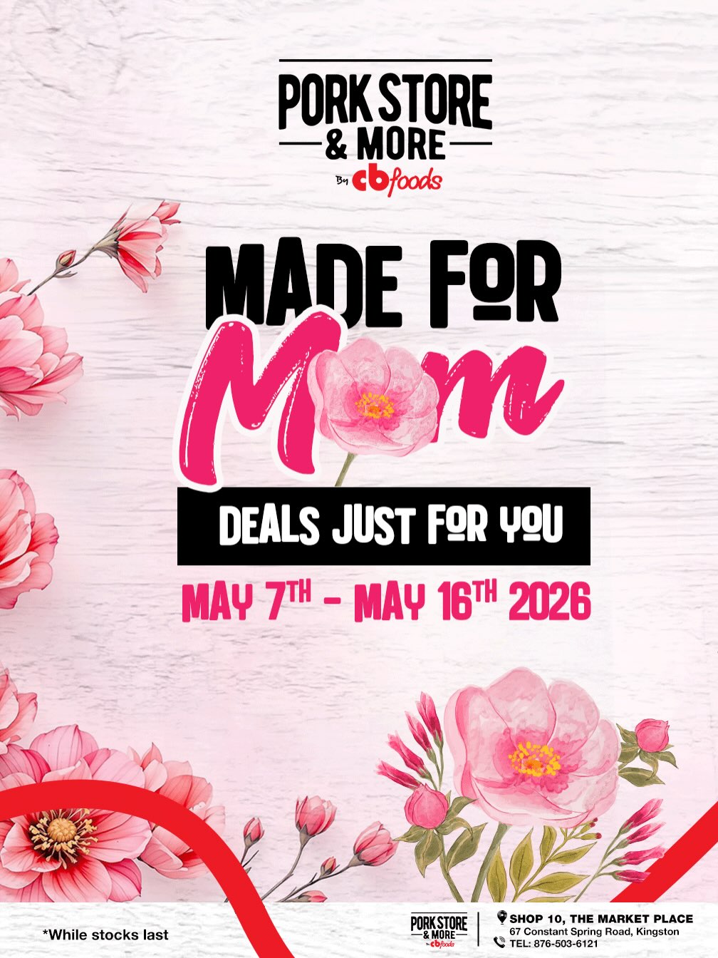 The Pork Store Facebook ad: Because Mom deserves it!
