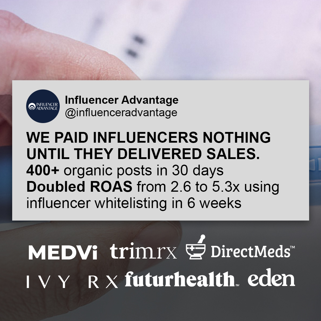 Influencer Advantage Facebook ad