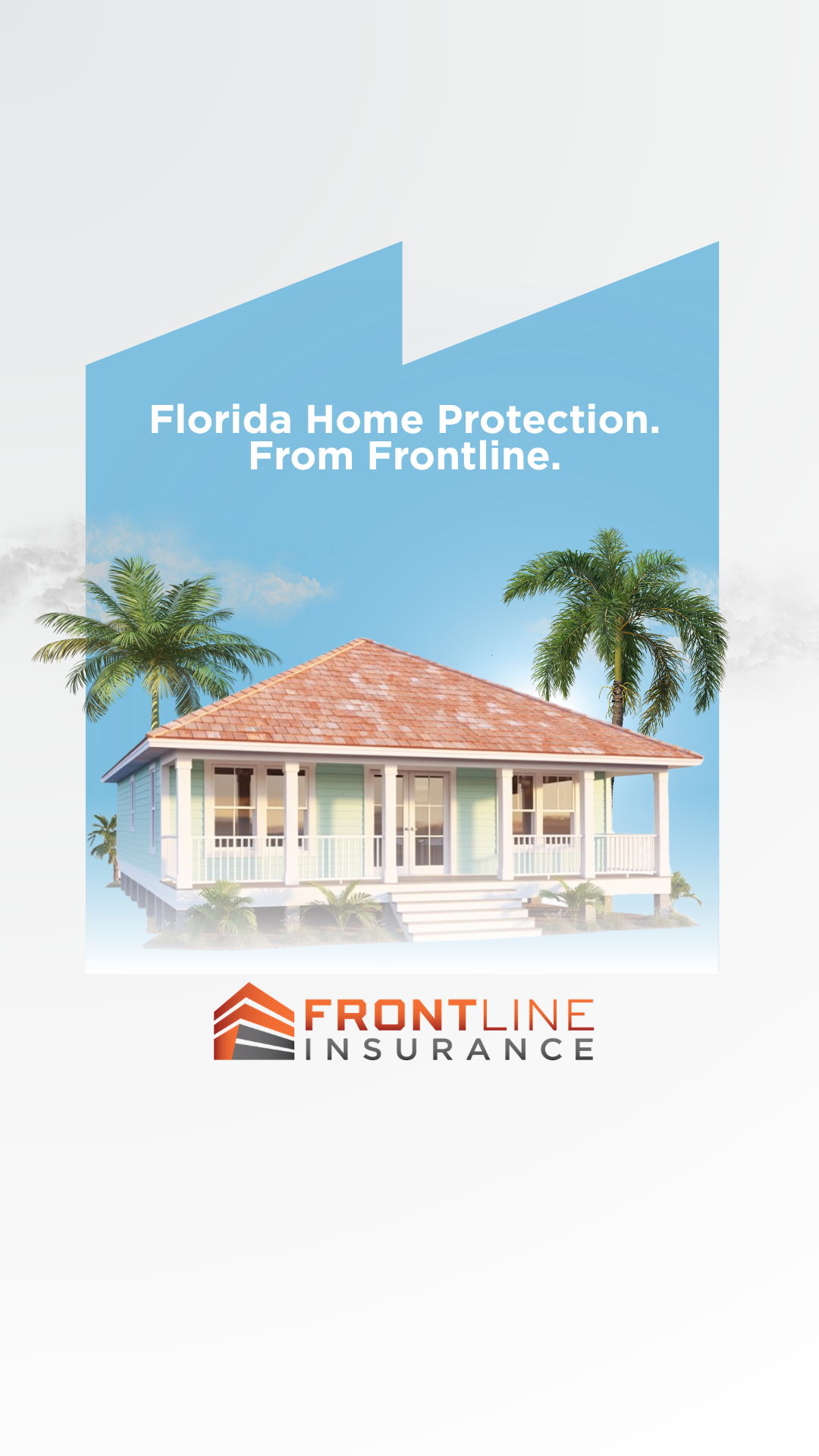 Frontline Insurance Digital Agency Facebook ad: New Look. Same Frontline.