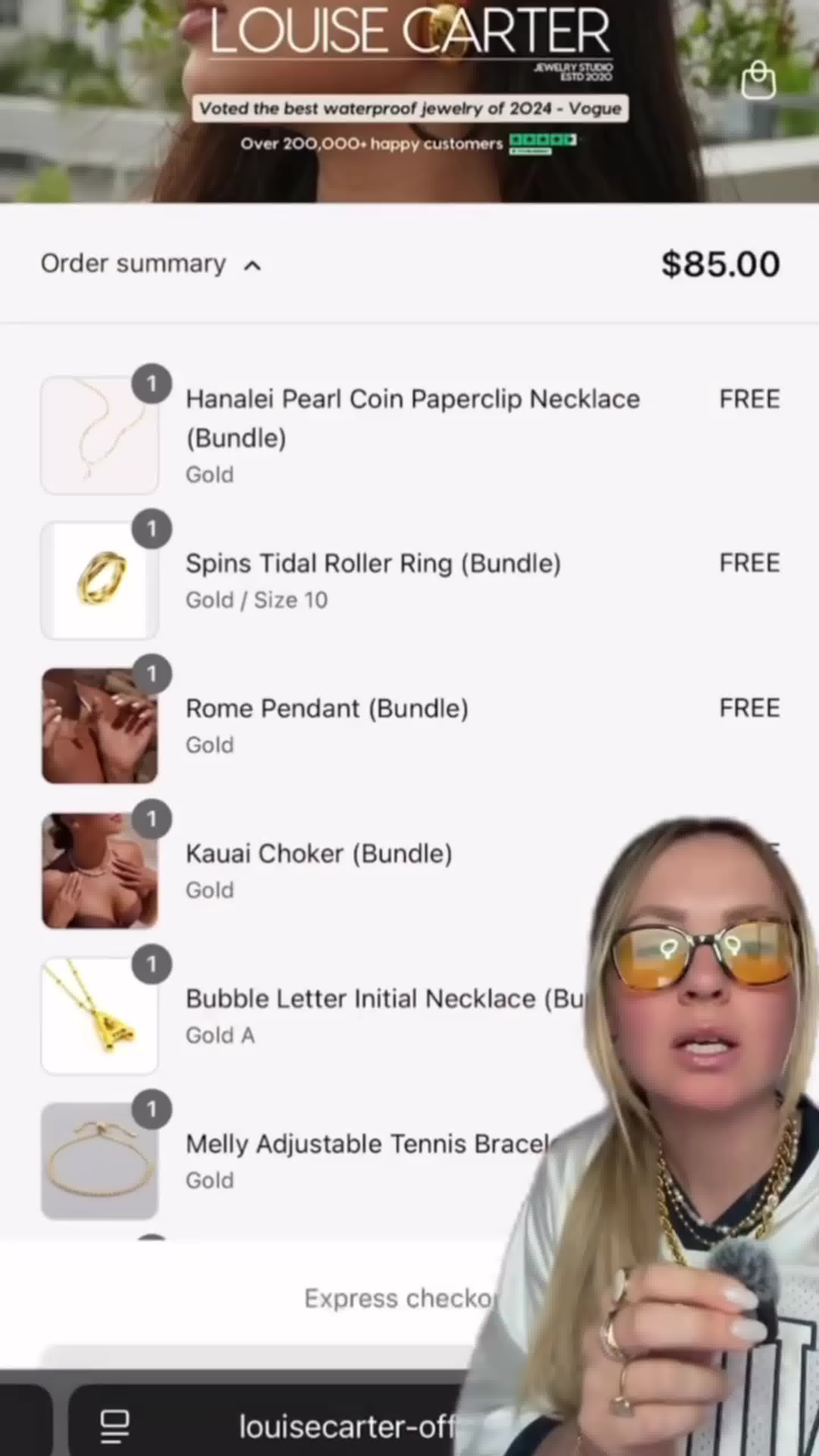 Louise Carter Facebook ad: 7 For $85 Bundle!
