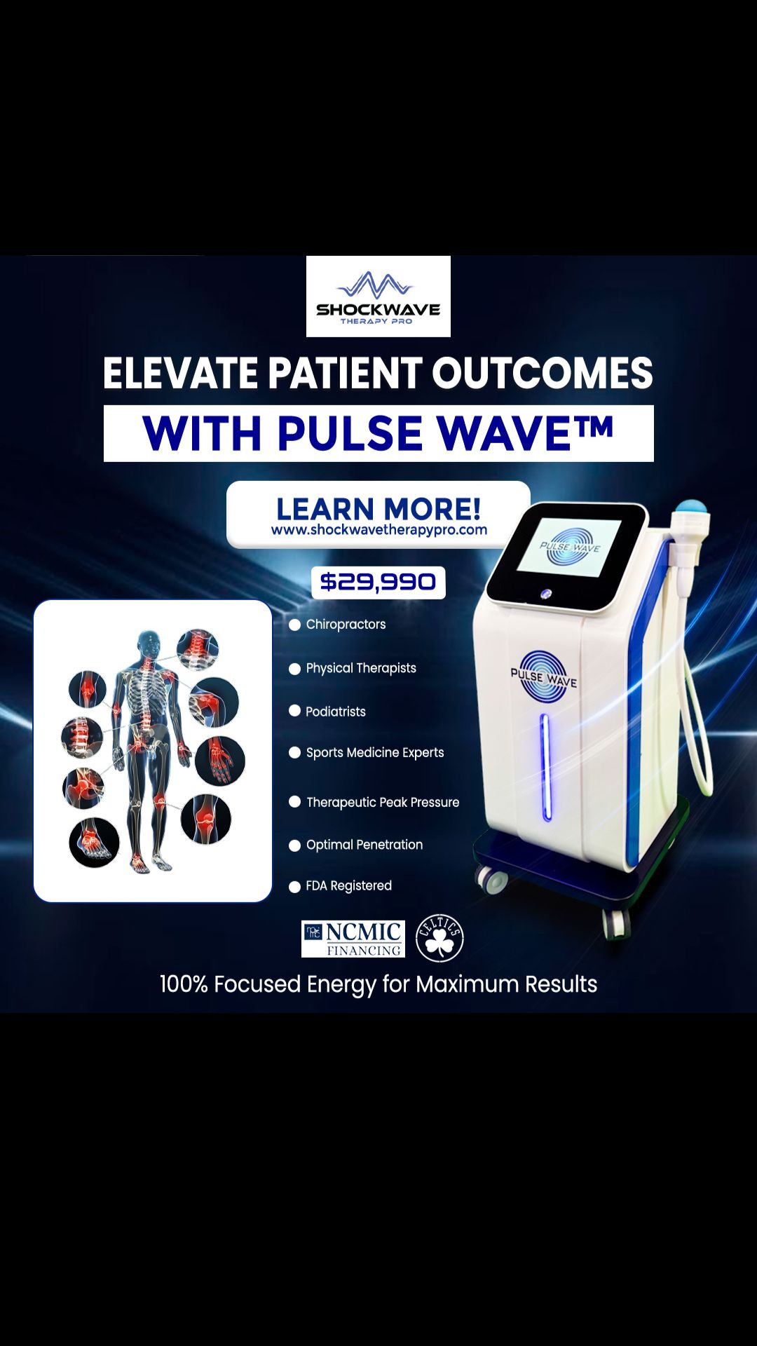 Shockwave Therapy Pro Facebook ad from Jun 25, 2026