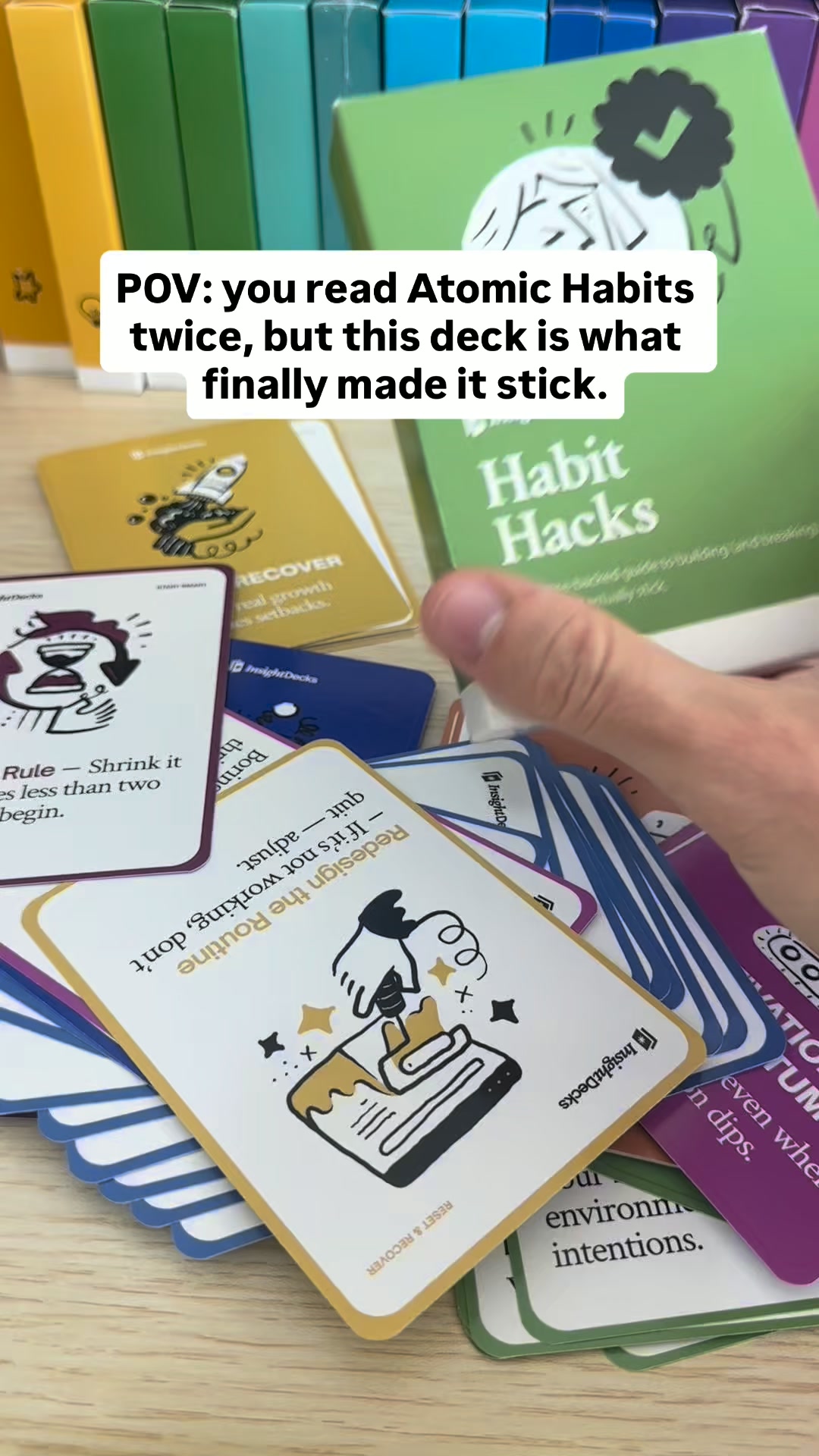 Insight Decks Facebook ad: Habit Hacks Card Deck