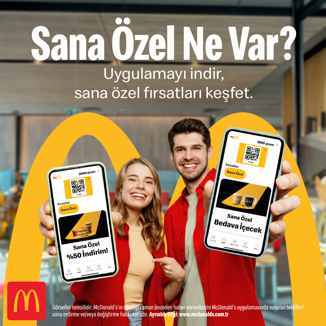 McDonald's Facebook ad: McDonald’s’ta sana özel ne var?
