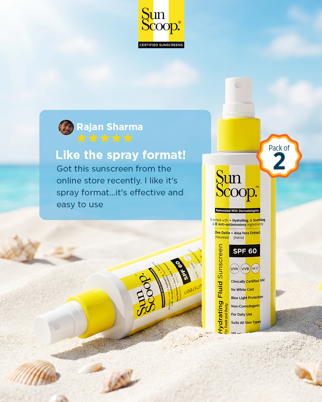 Sunscoop SPF Facebook ad