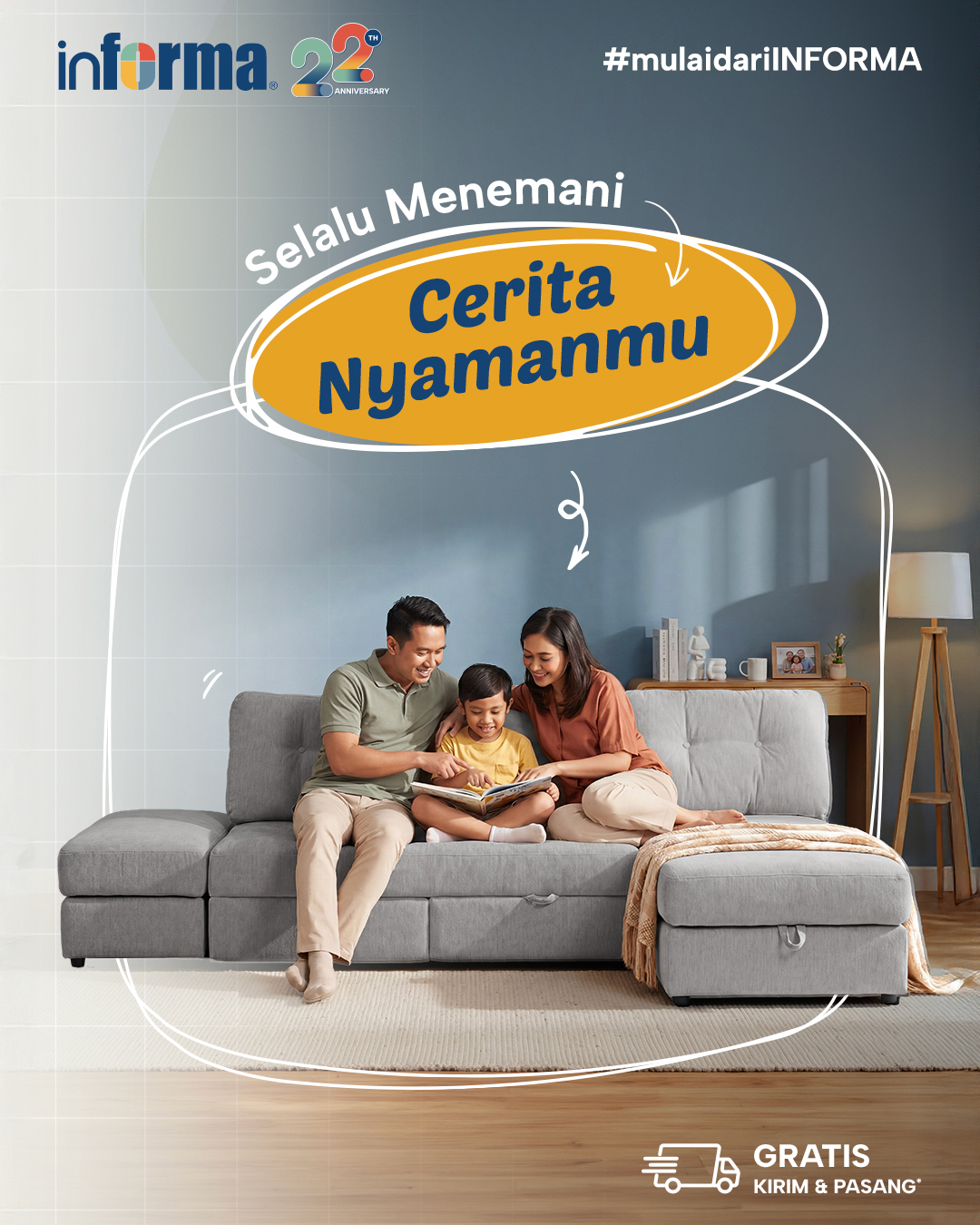 Informa Facebook ad: Selalu ada cerita nyaman bersama INFORMA