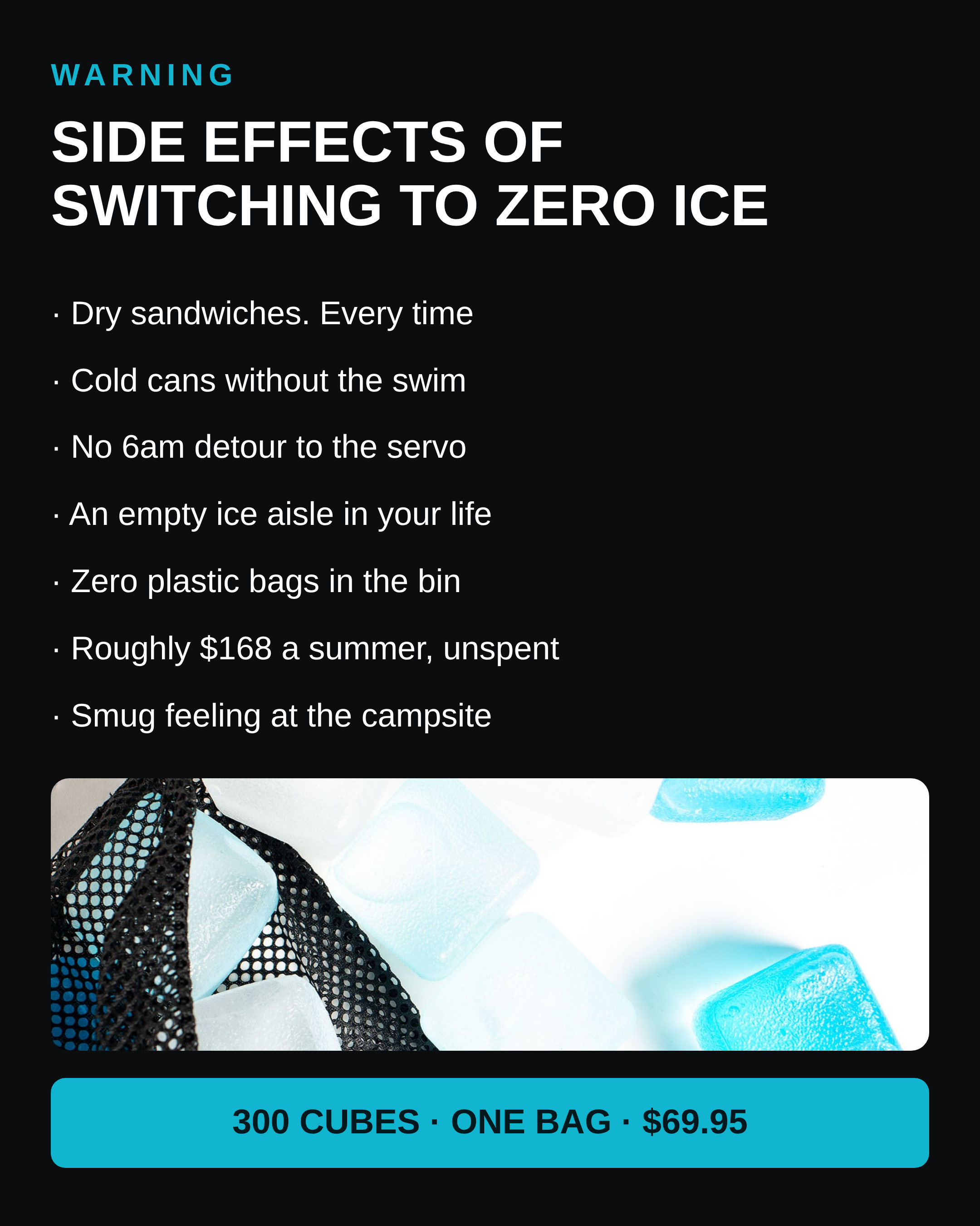 ZERO ICE Facebook ad