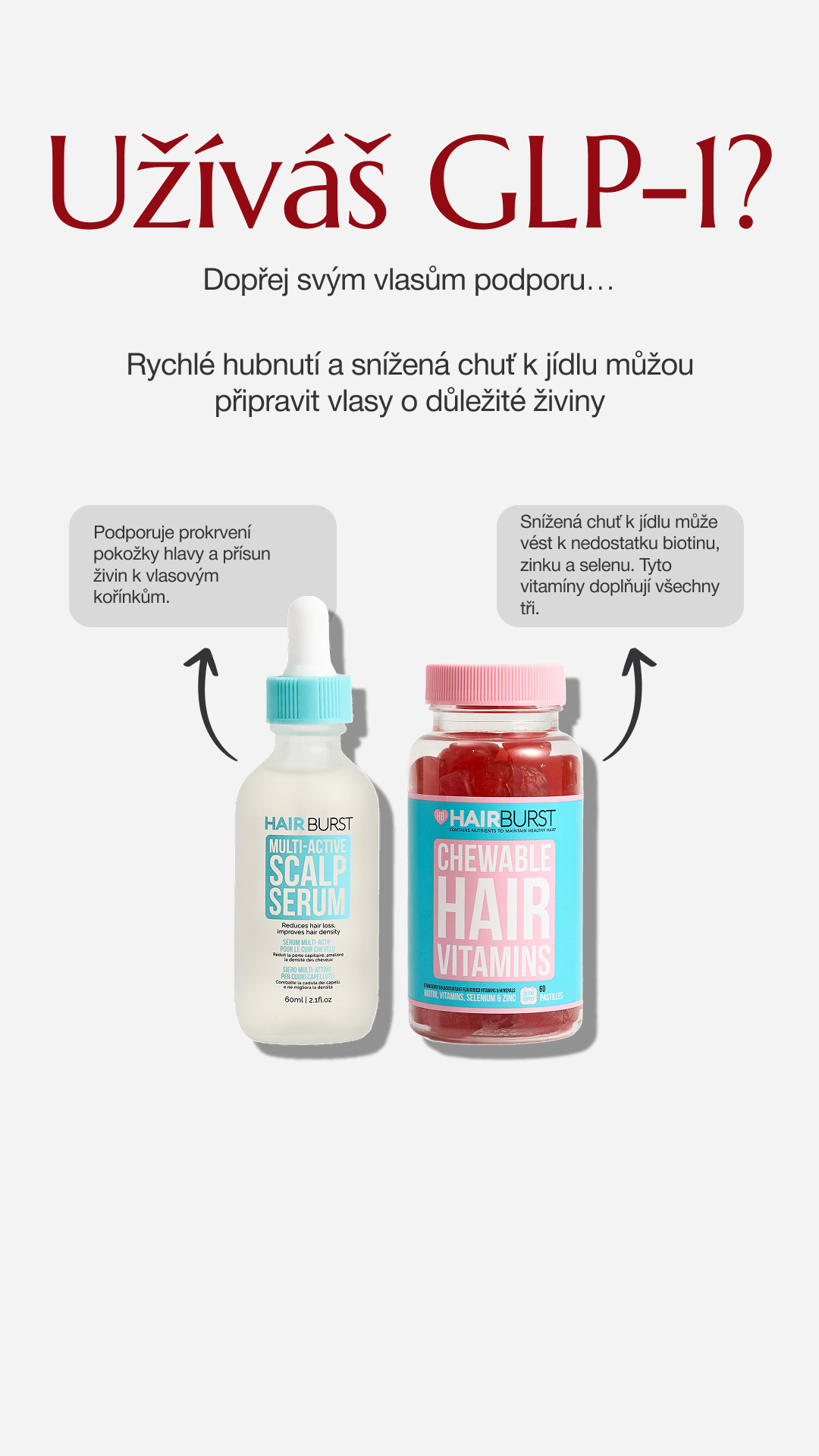 Hairburst Czech Republic Facebook ad