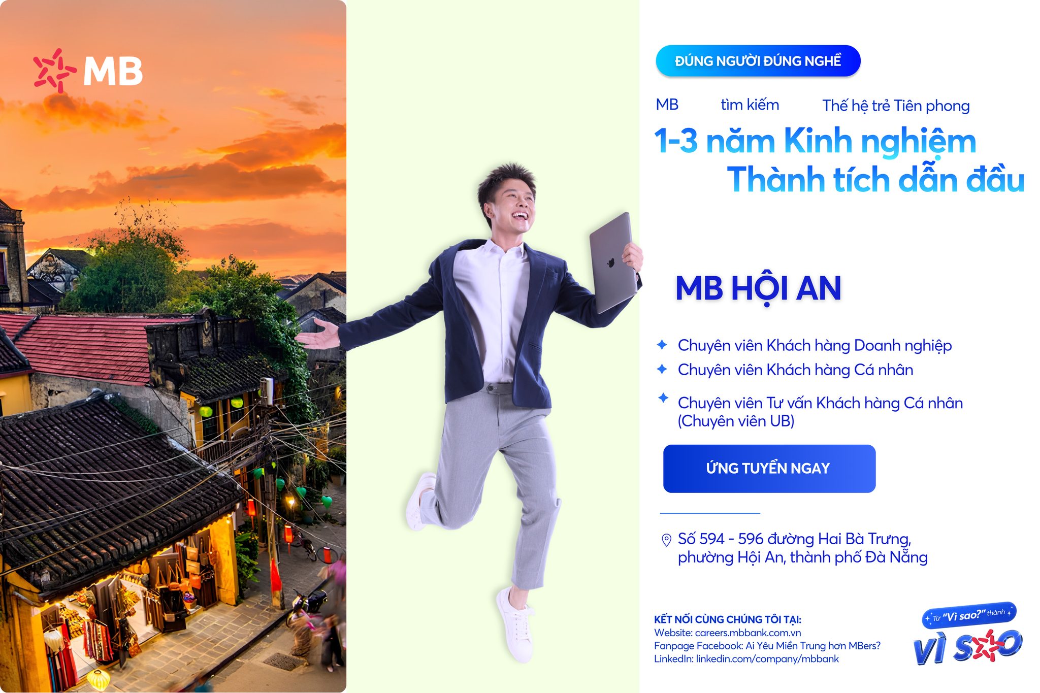 Ai Yêu Miền Trung hơn MBers? Facebook ad: [ĐÚNG NGƯỜI ĐÚNG NGHỀ TẠI MB HỘI AN]…
