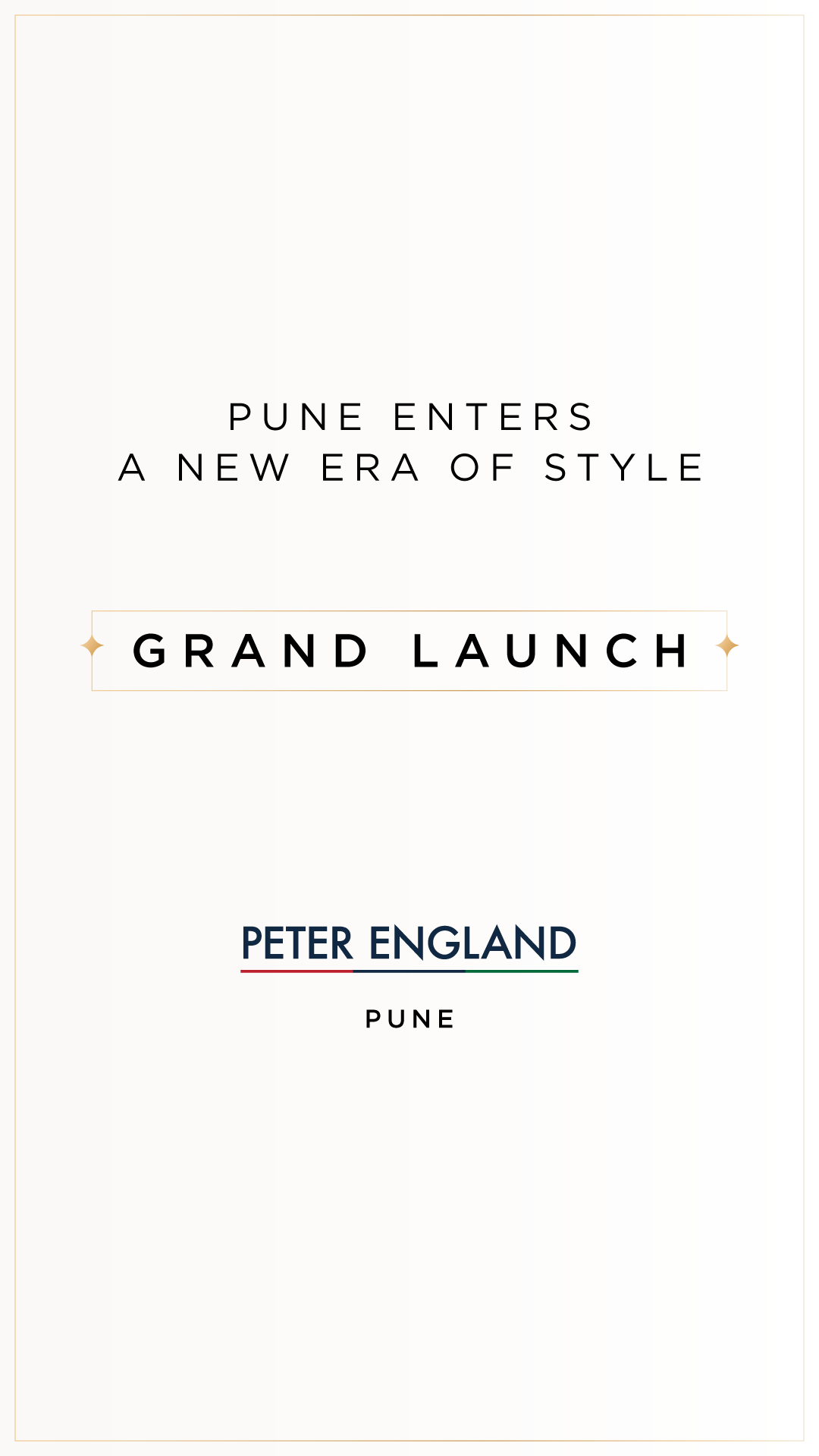 Peter England Facebook ad: We're now in your city.