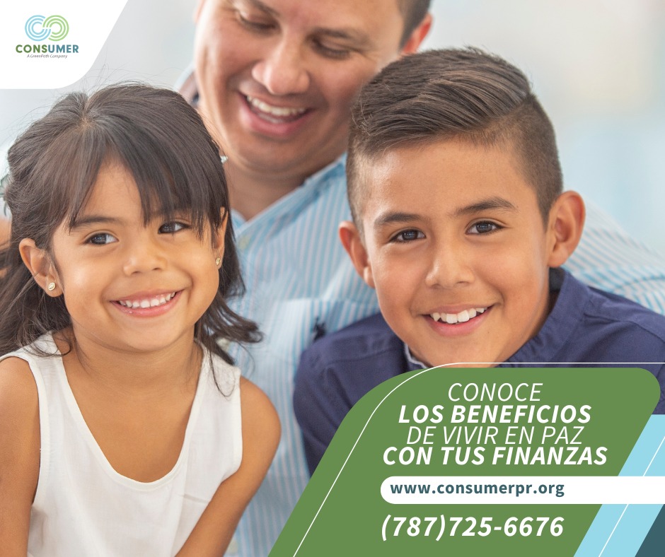Consumer Credit Counseling Services of PR, Inc. Facebook ad: Vive en paz con tus finanzas