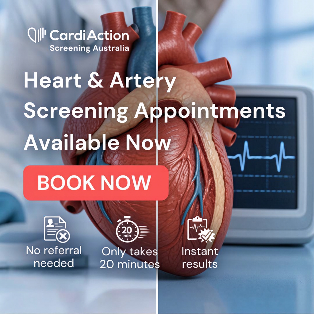 CardiAction Screening Australia  Facebook ad