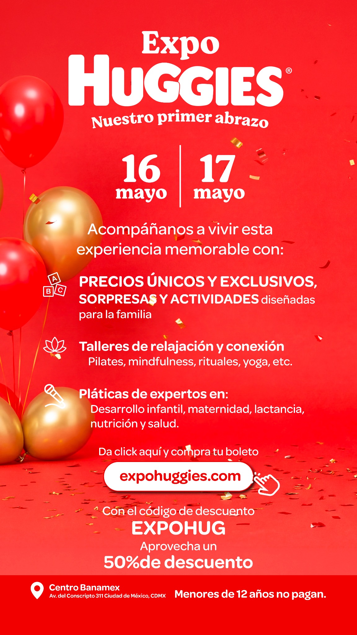 Huggies Mexico Facebook ad: Expo Huggies