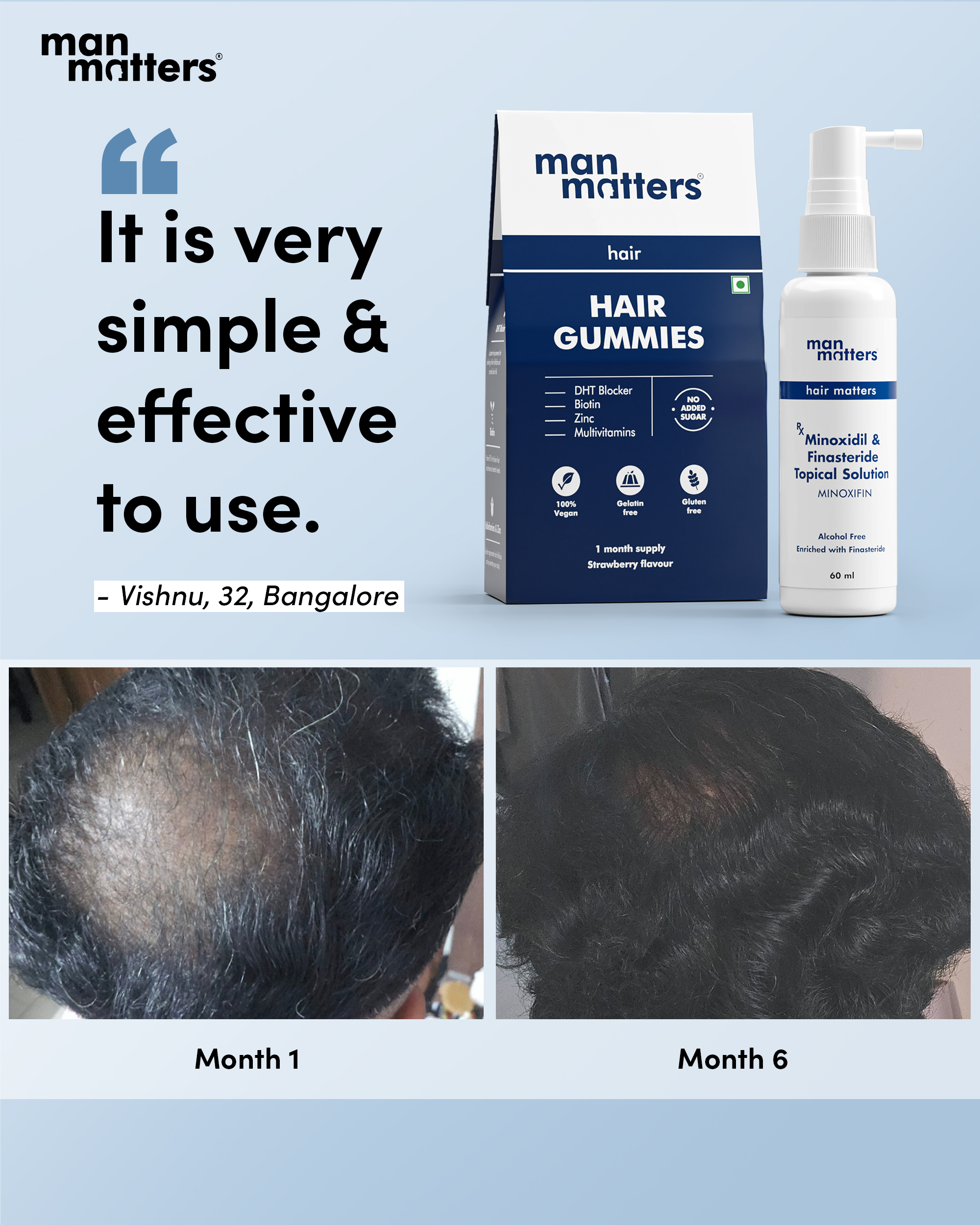 Hair Matters by Man Matters Facebook ad