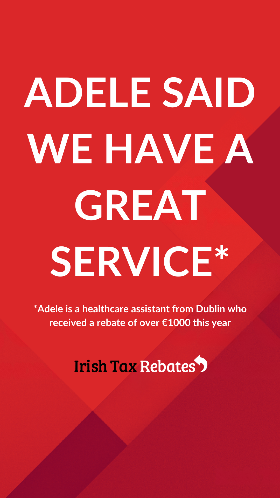 Irish Tax Rebates Facebook ad