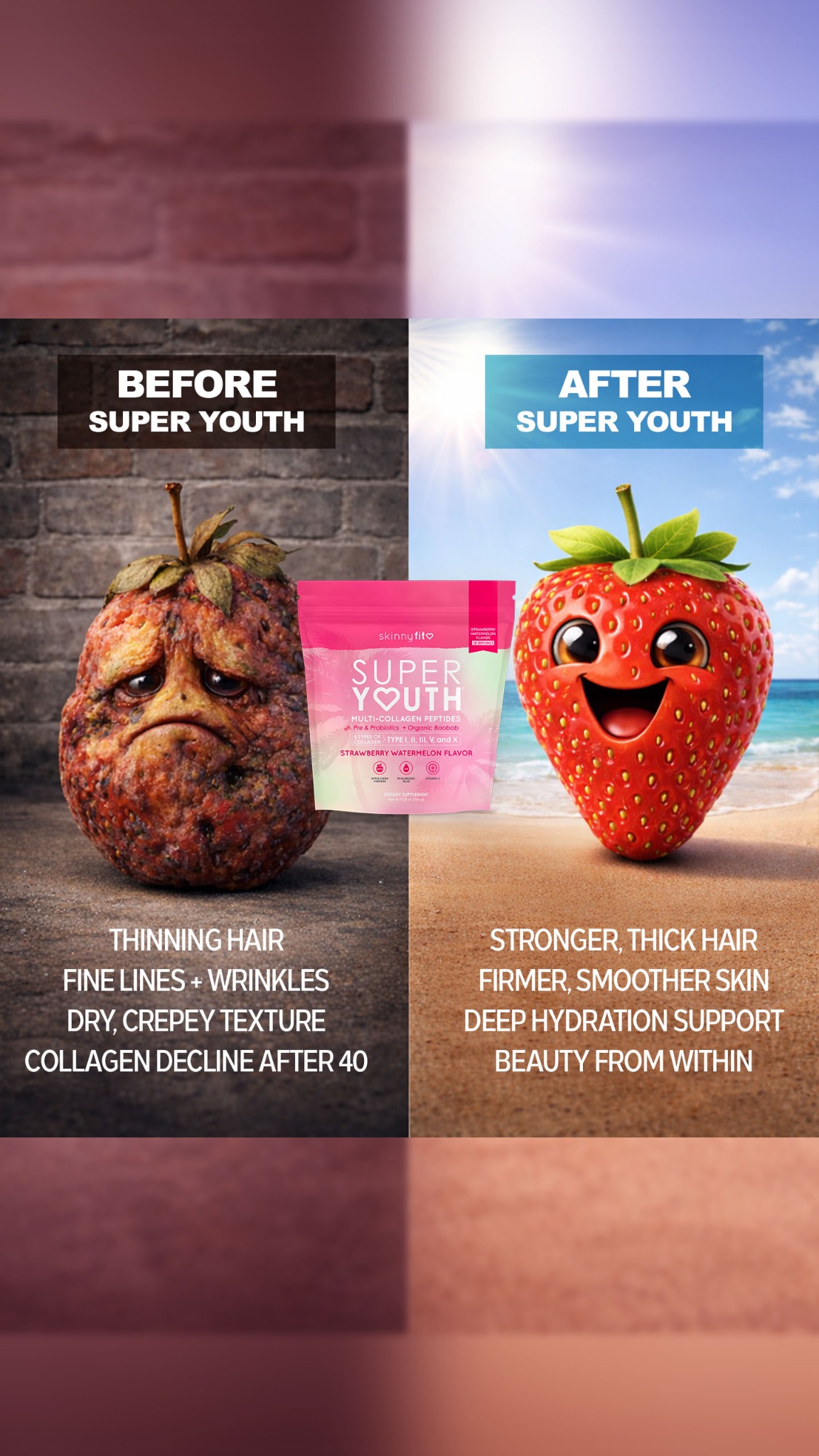 SkinnyFit Facebook ad