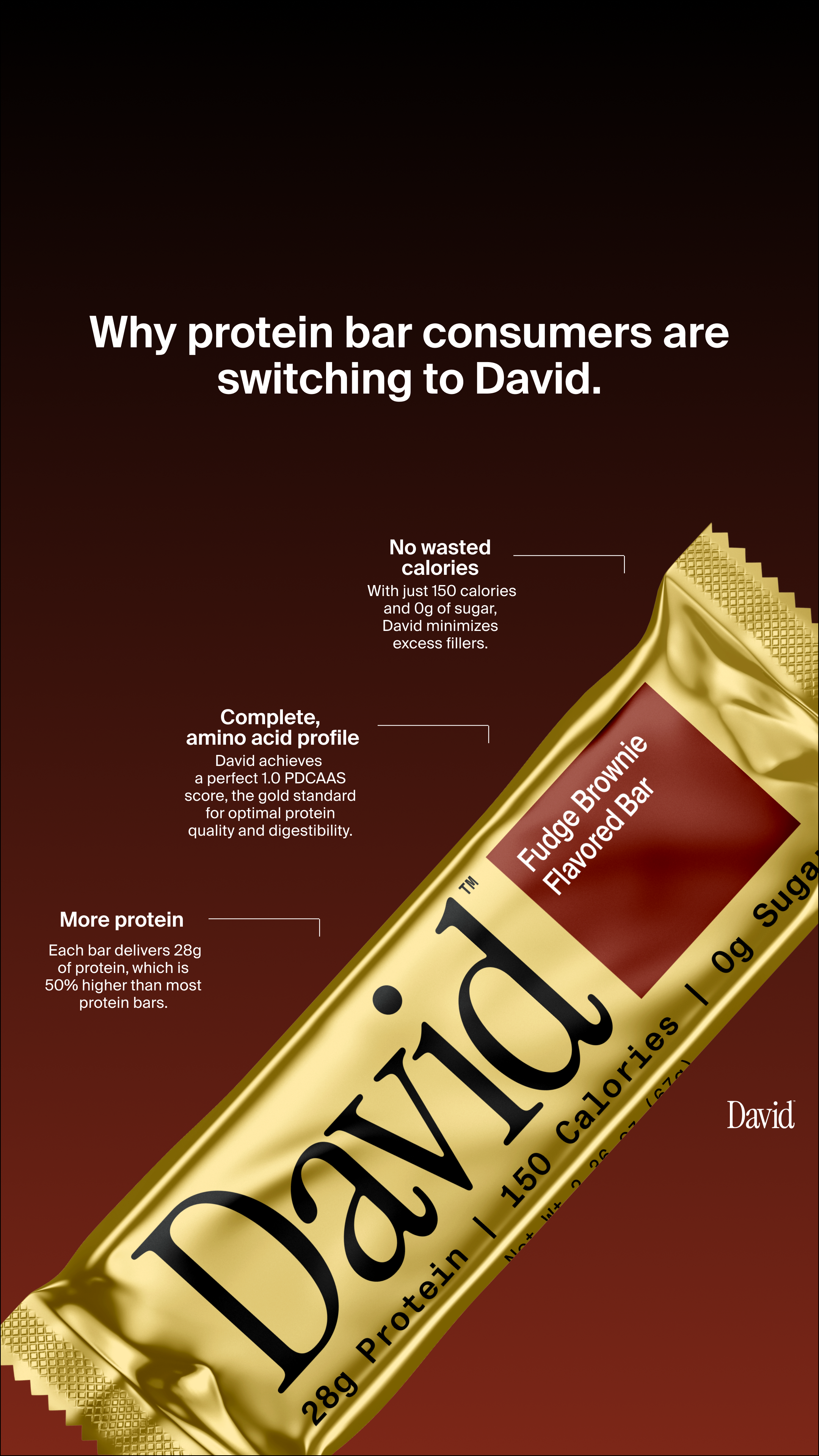David Protein Facebook ad