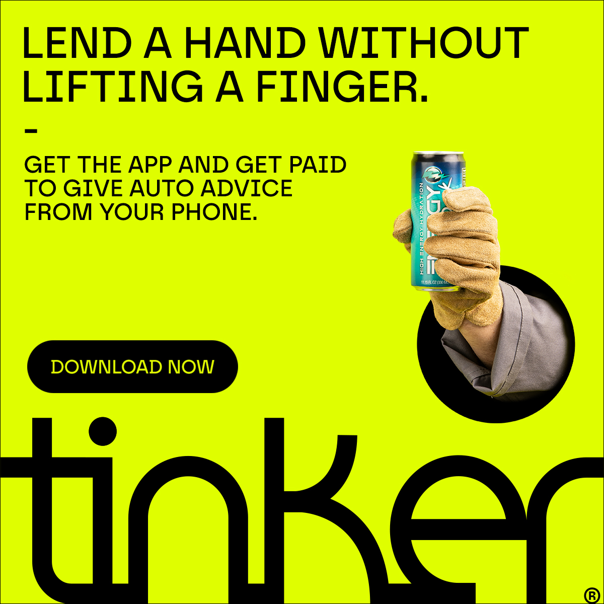 Tinker DIY App Facebook ad from May 15, 2026