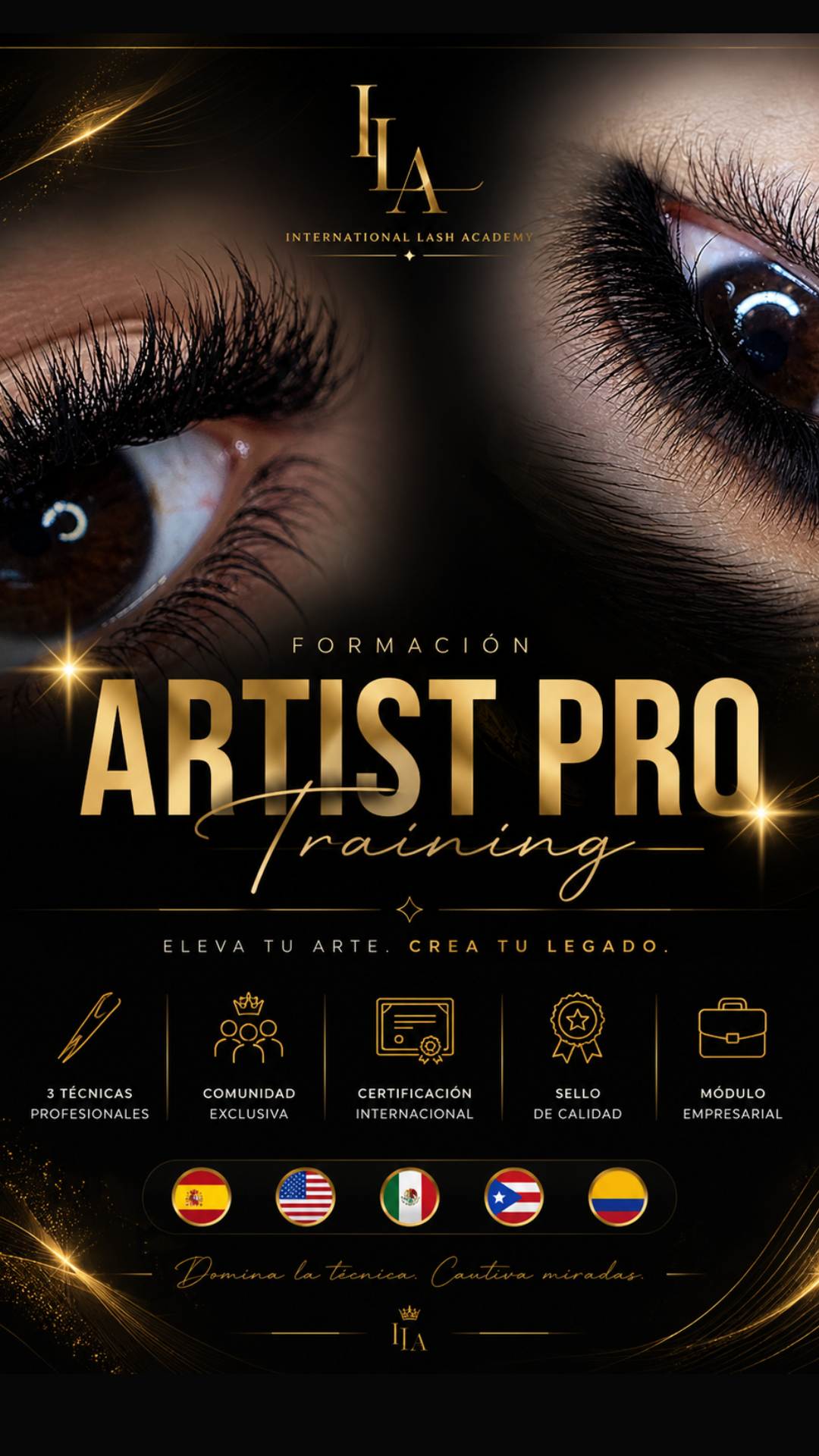 International Lash Academy Facebook ad