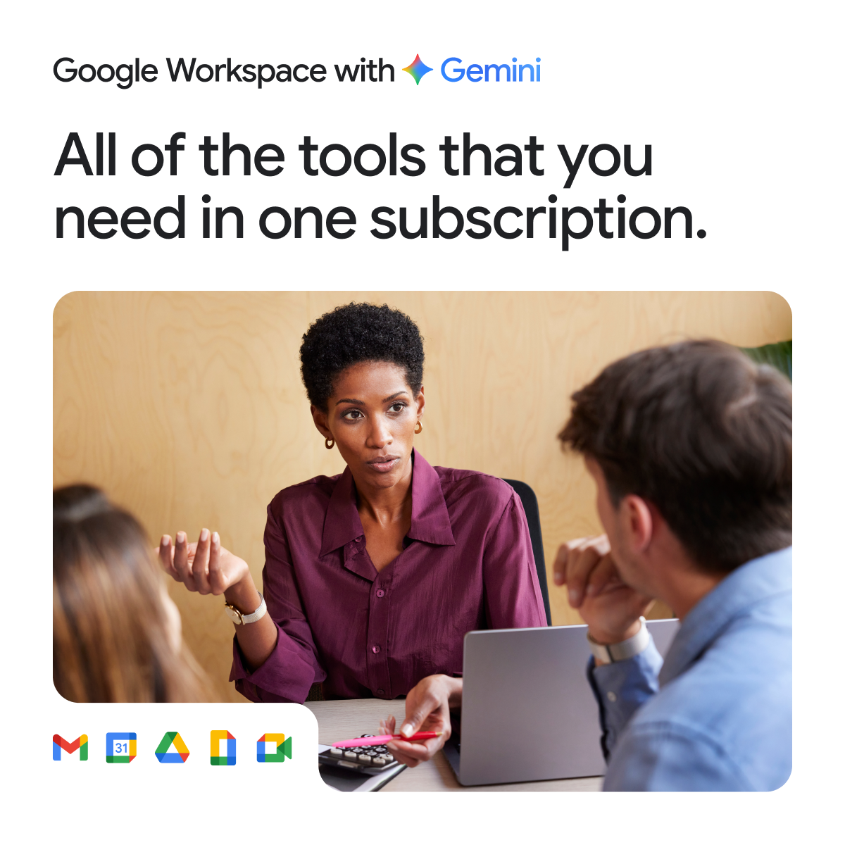 Google Workspace Facebook ad: Looking to connect with customers and grow your…