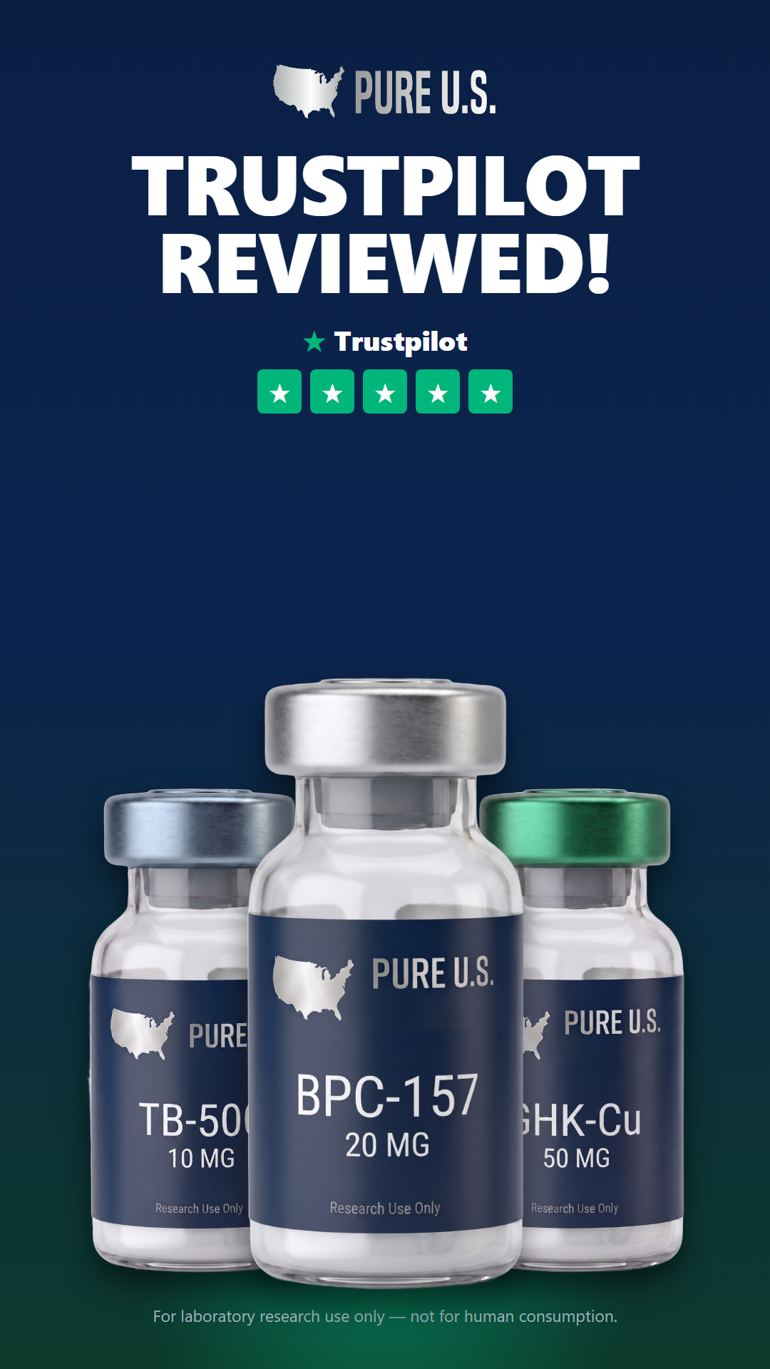 Pure US Labs Facebook ad: Trustpilot Reviewed